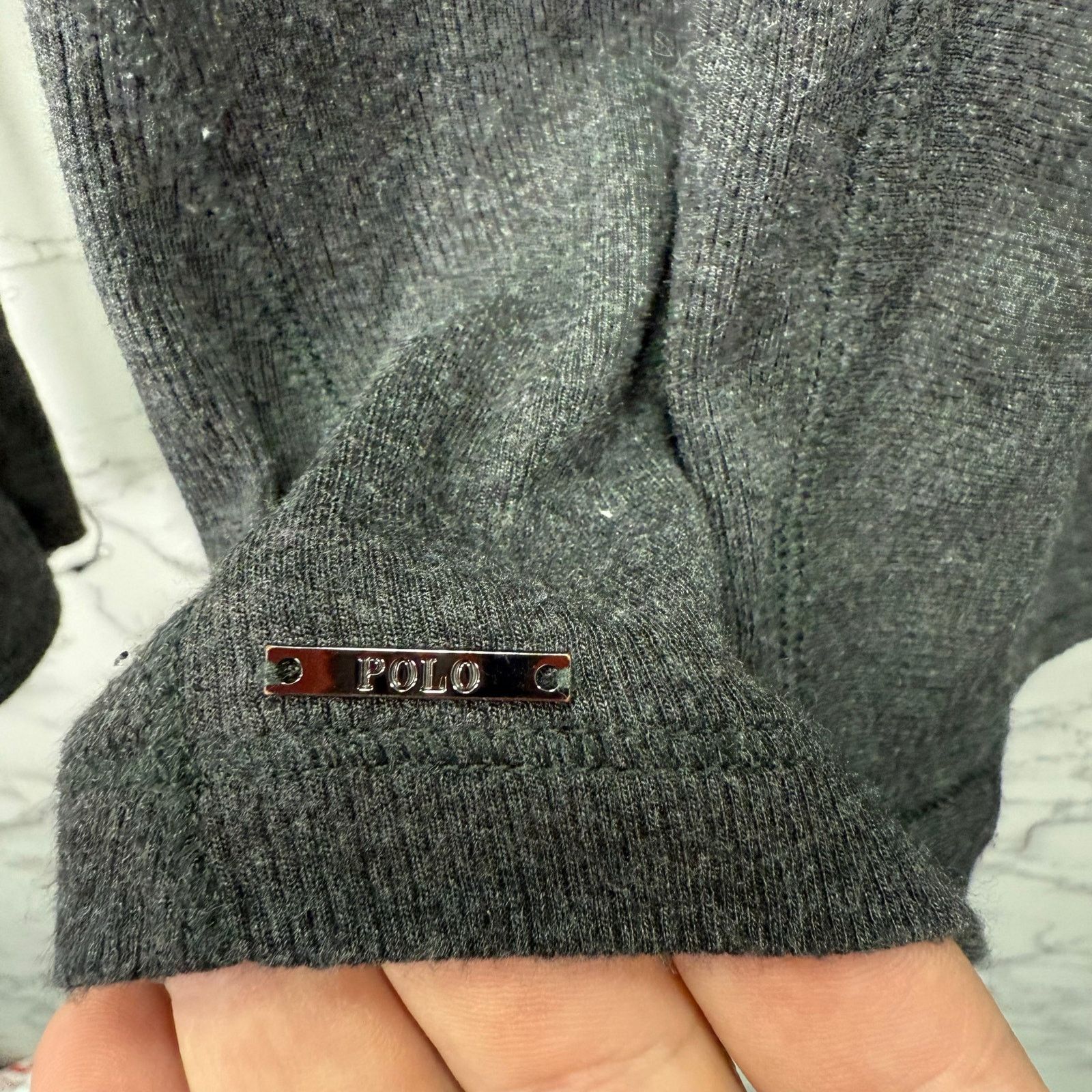 Polo Ralph Lauren Polo Ralph Lauren Women’s Thermal Top Shirt sz M Gray #H5 Size M / US 6-8 / IT 42-44 - 4 Thumbnail