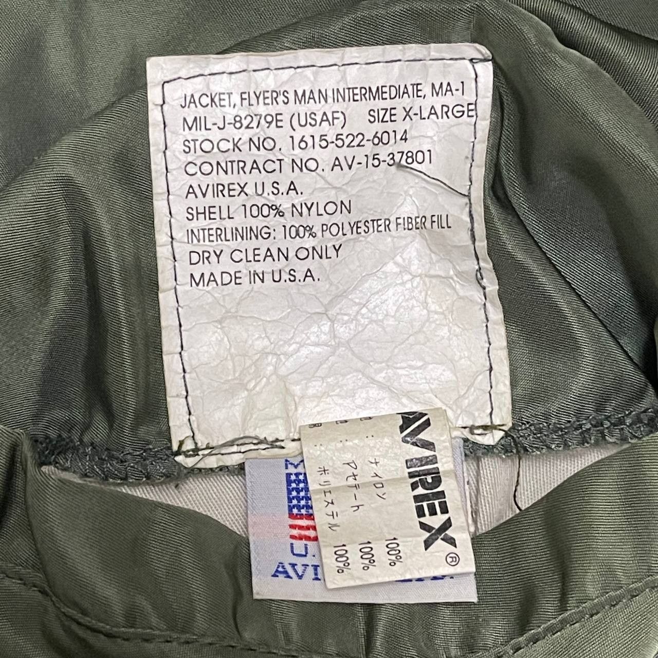 Avirex Vintage Avirex USA Ma1 Military Bomber Jacket USAF Size US XL / EU 56 / 4 - 17 Thumbnail