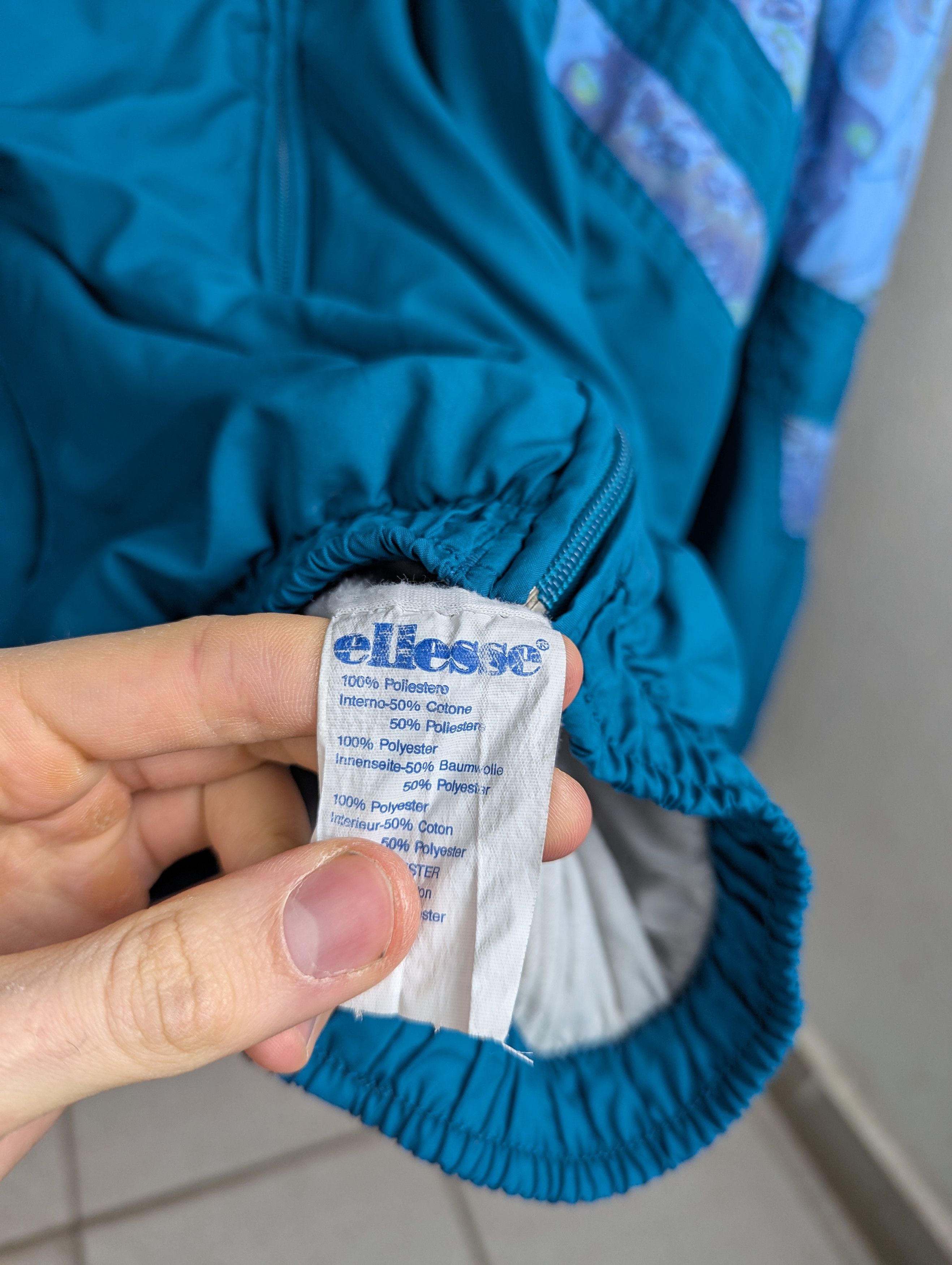 Ellesse × Vintage Vintage ELLESSE Windbreaker 90s Retro Blue Jacket Size L Size US L / EU 52-54 / 3 - 7 Thumbnail
