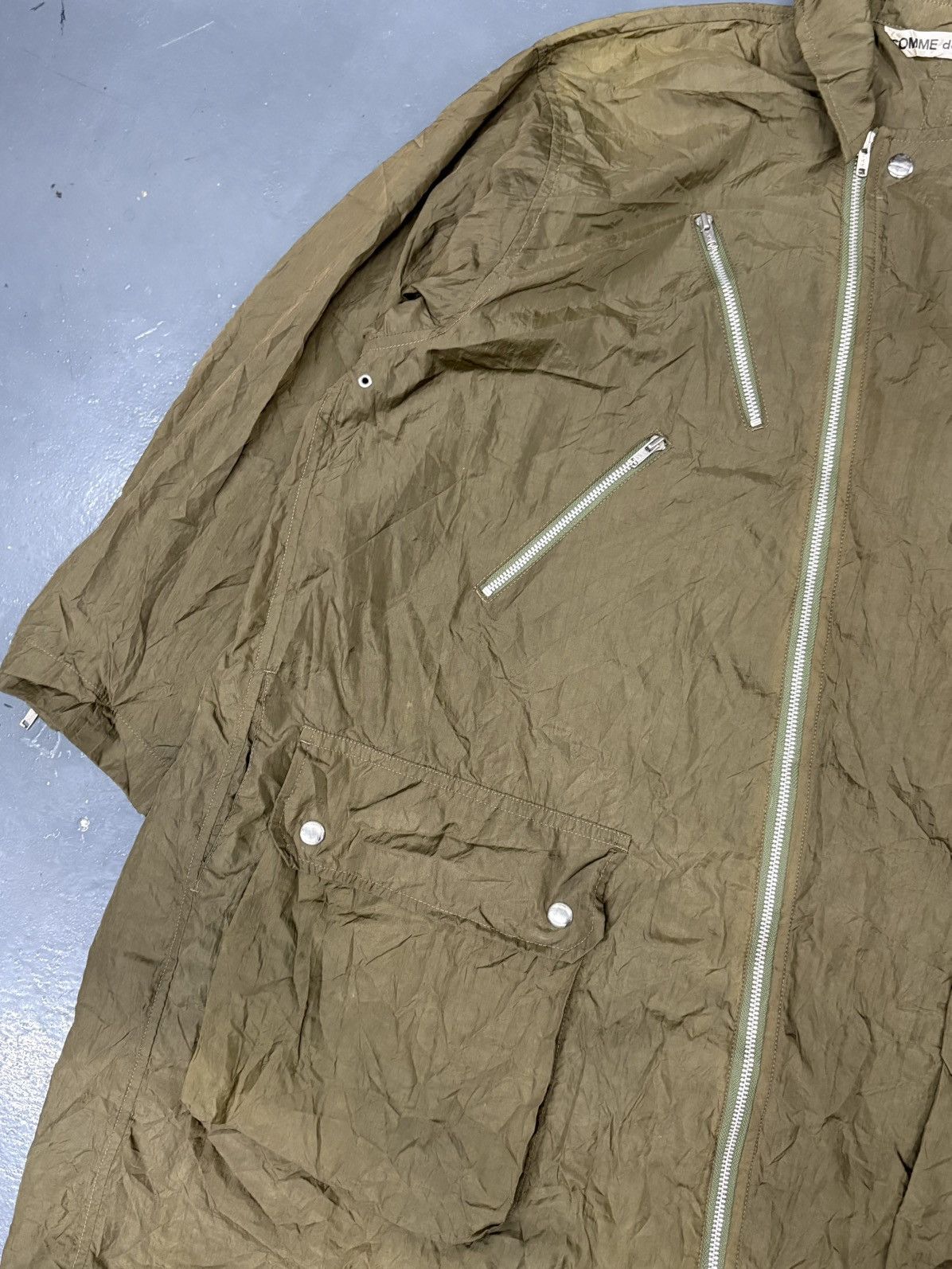 Comme des Garcons Vintage asymmetric zip utility parka jacket Size US XL / EU 56 / 4 - 4 Thumbnail