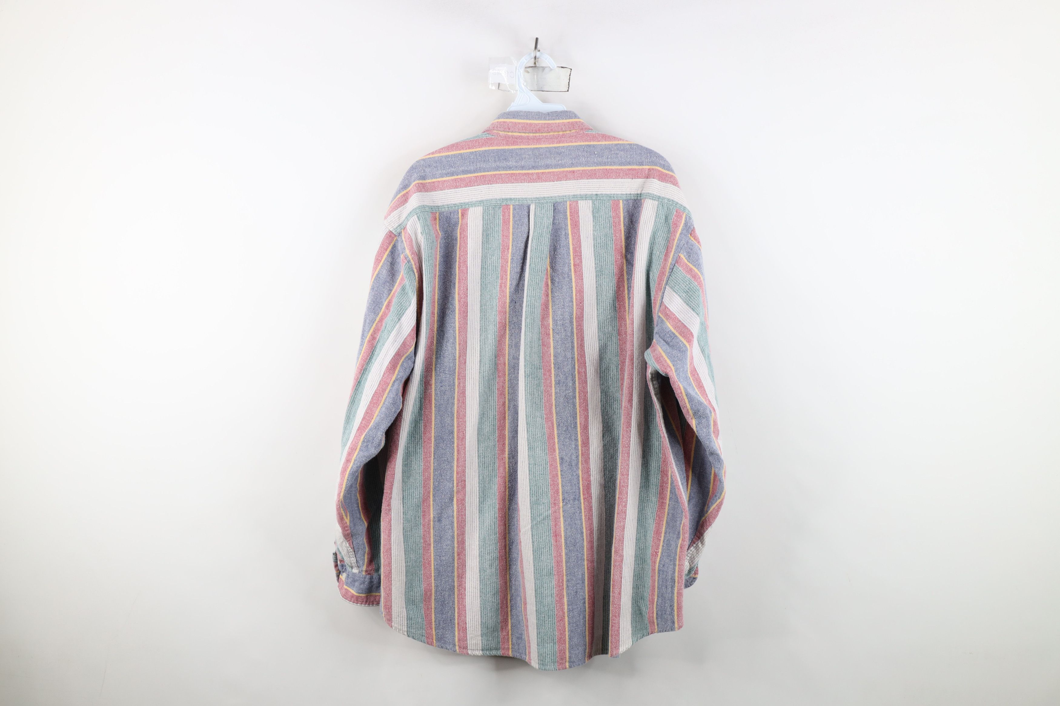 Vintage Vintage 90s Streetwear Striped Flannel Button Down Shirt Size US XXL / EU 58 / 5 - 9 Thumbnail