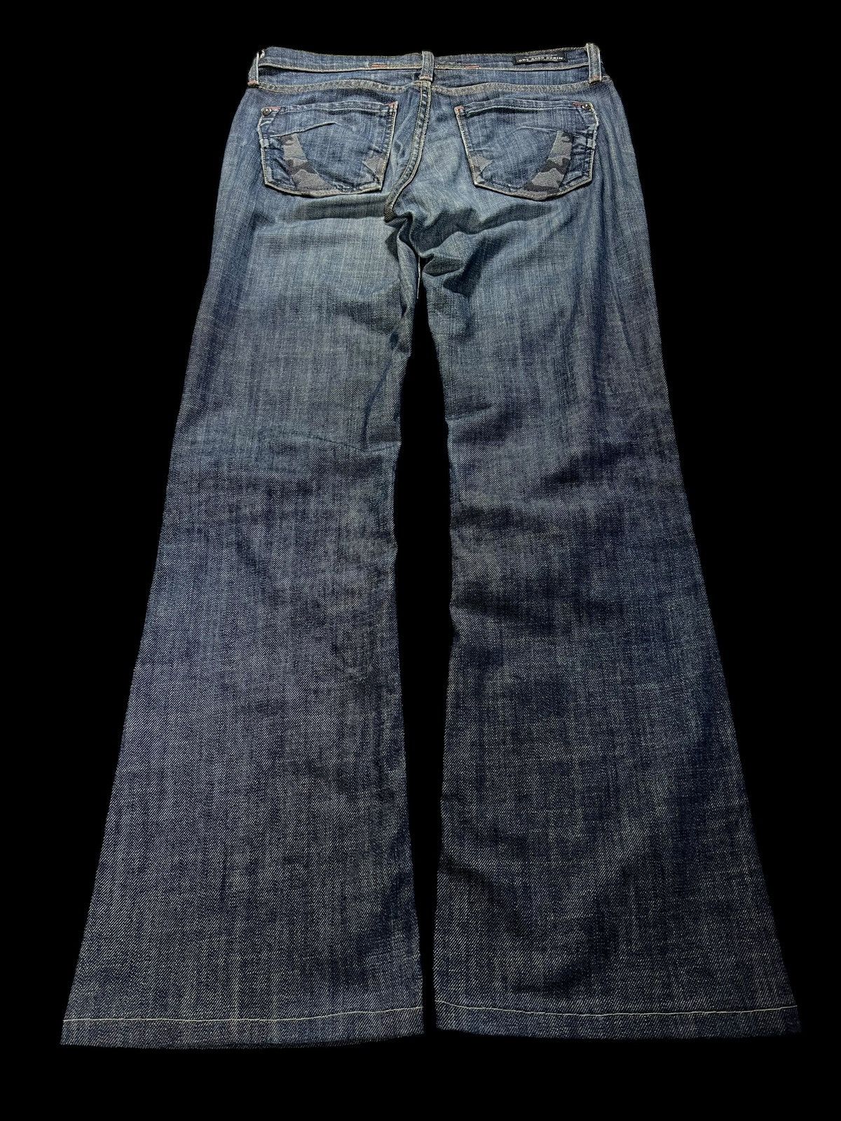 Japanese Brand × Vintage 💥Flare💥Vintage 90’s Style Dry Age Washed Jeans Size US 29 - 2 Thumbnail