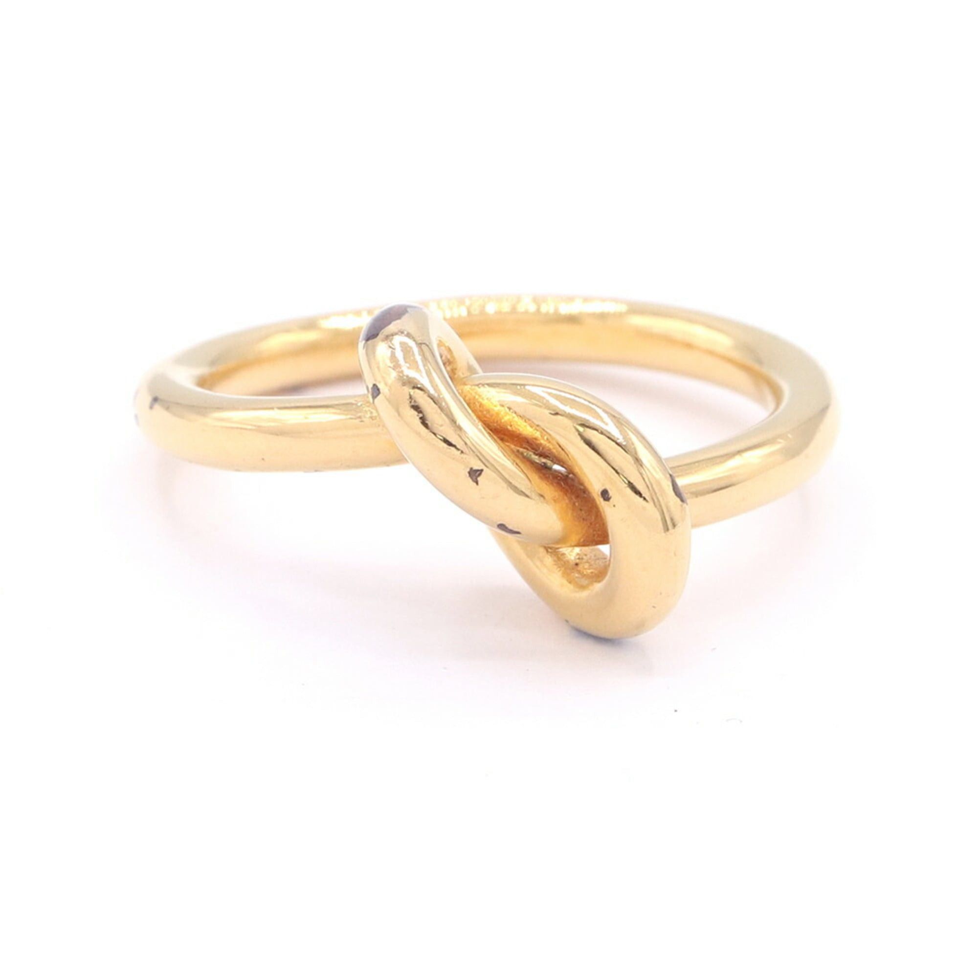 Celine Celine Knot Ring 46N636BRA.35OR Gold Metal for Women CELINE Size ONE SIZE - 1 Thumbnail