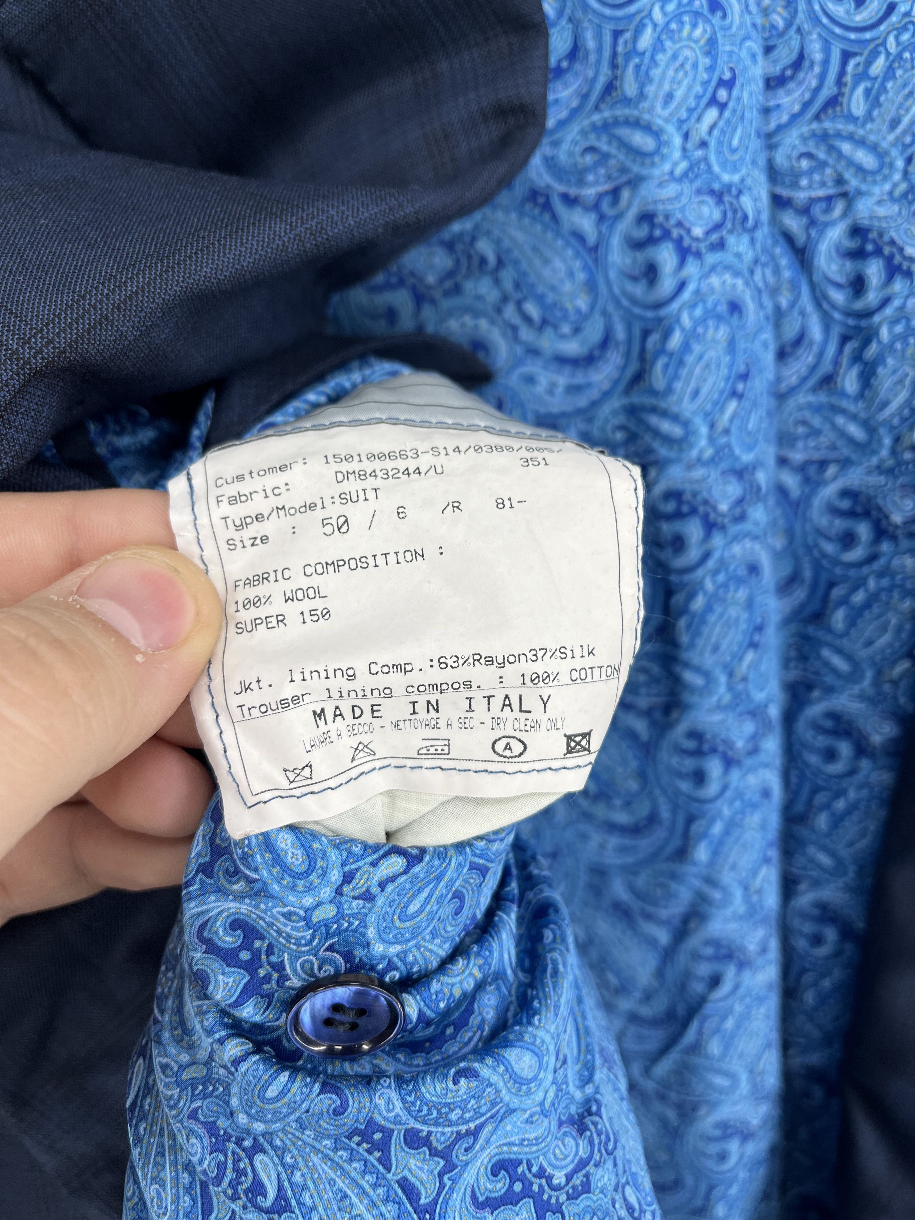 Stefano Ricci Stefano Ricci Two Button Eagle Logo Blazer Super 150 Wool Size 50R - 14 Thumbnail
