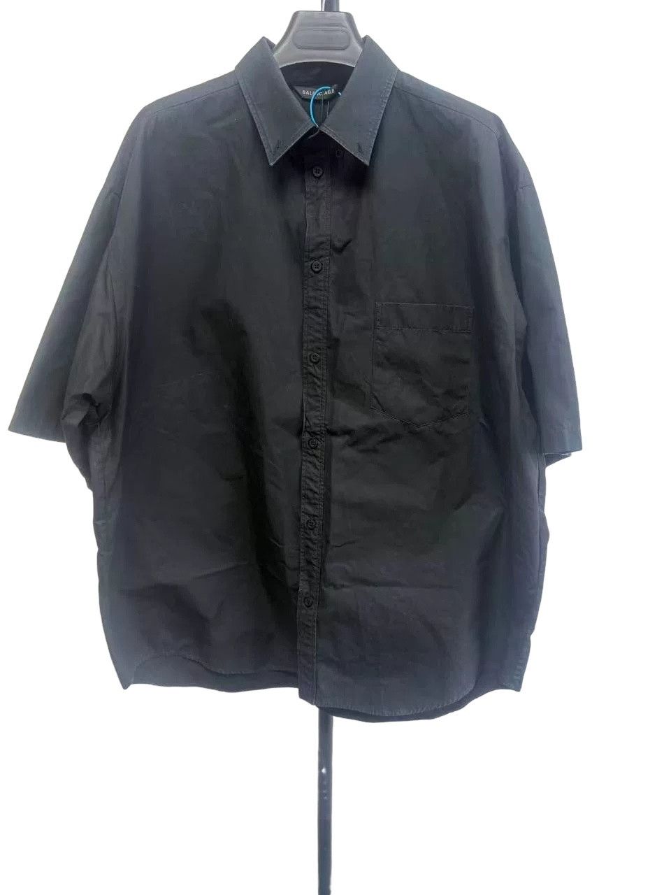 Balenciaga Balenciaga Back Logo Print Short Sleeve Shirt 39 Size US M / EU 48-50 / 2 - 1 Thumbnail
