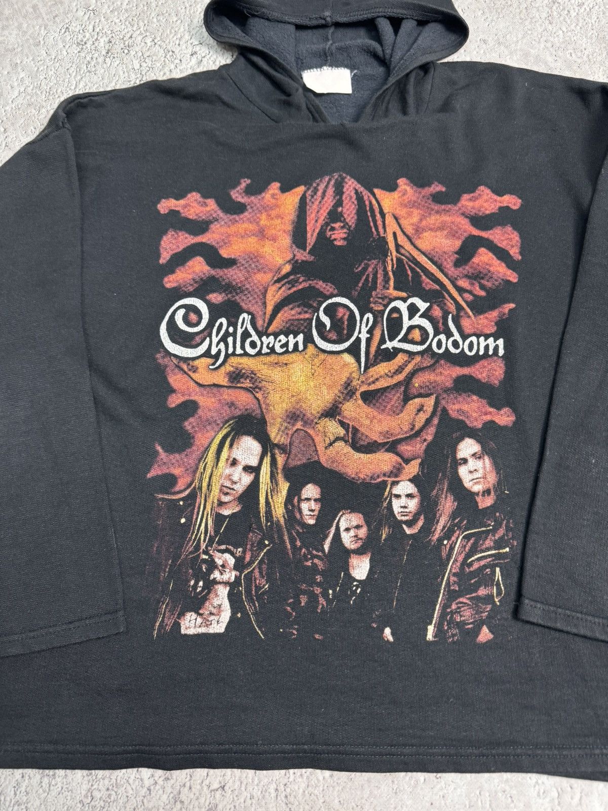 Band Tees × Vintage Vintage RARE BOXY 90s Children of Bodom hoodie Size US L / EU 52-54 / 3 - 6 Thumbnail