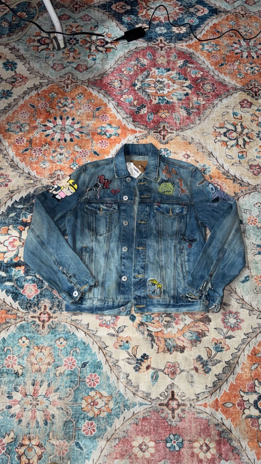 Other Cartoon Denim Jacket sz Medium (Custom) Size US M / EU 48-50 / 2 - 1 Thumbnail