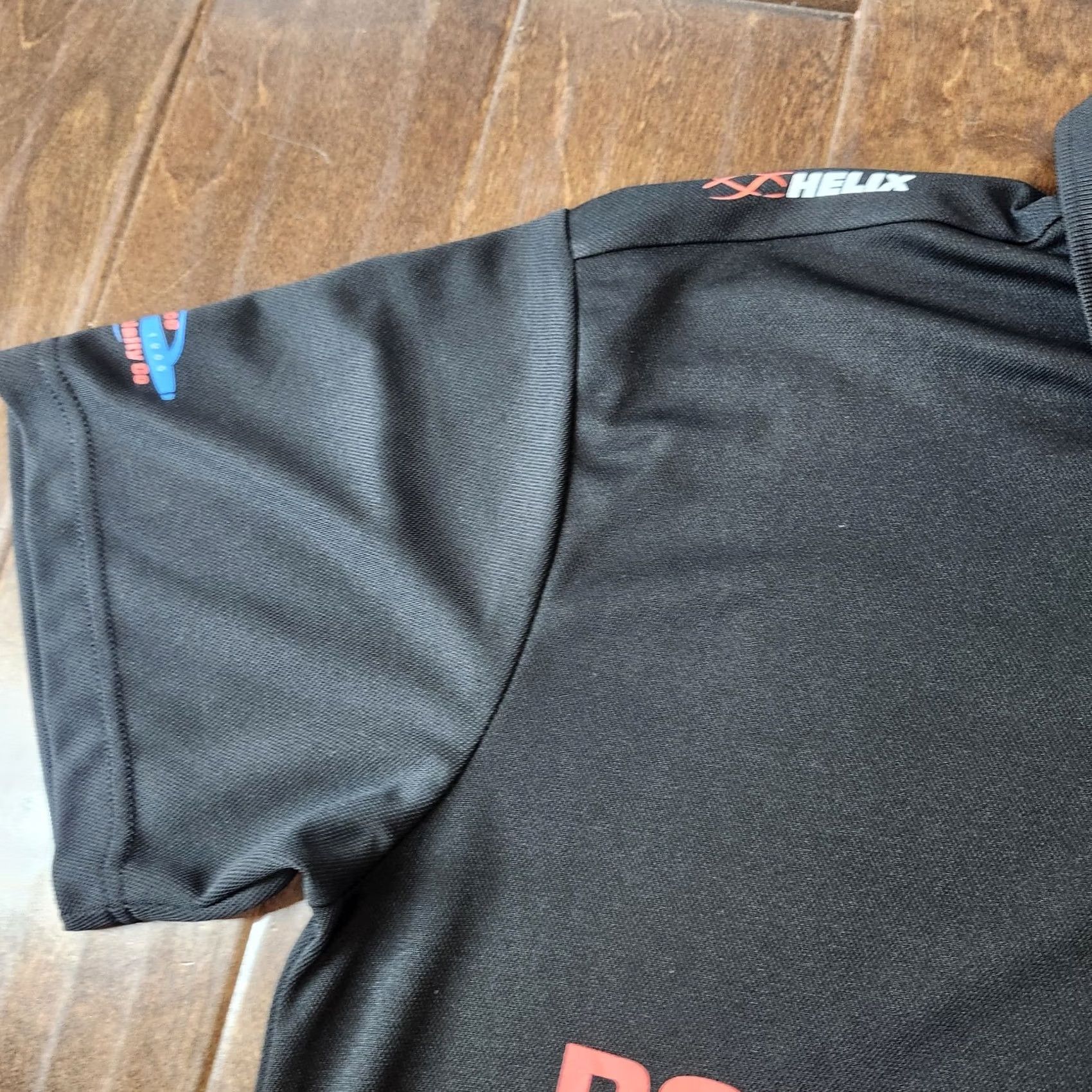 Vintage Aviation Polo Shirt Mens XL Black Helicopter Graphic Active Polo Shirt XYL? Size US XL / EU 56 / 4 - 6 Thumbnail