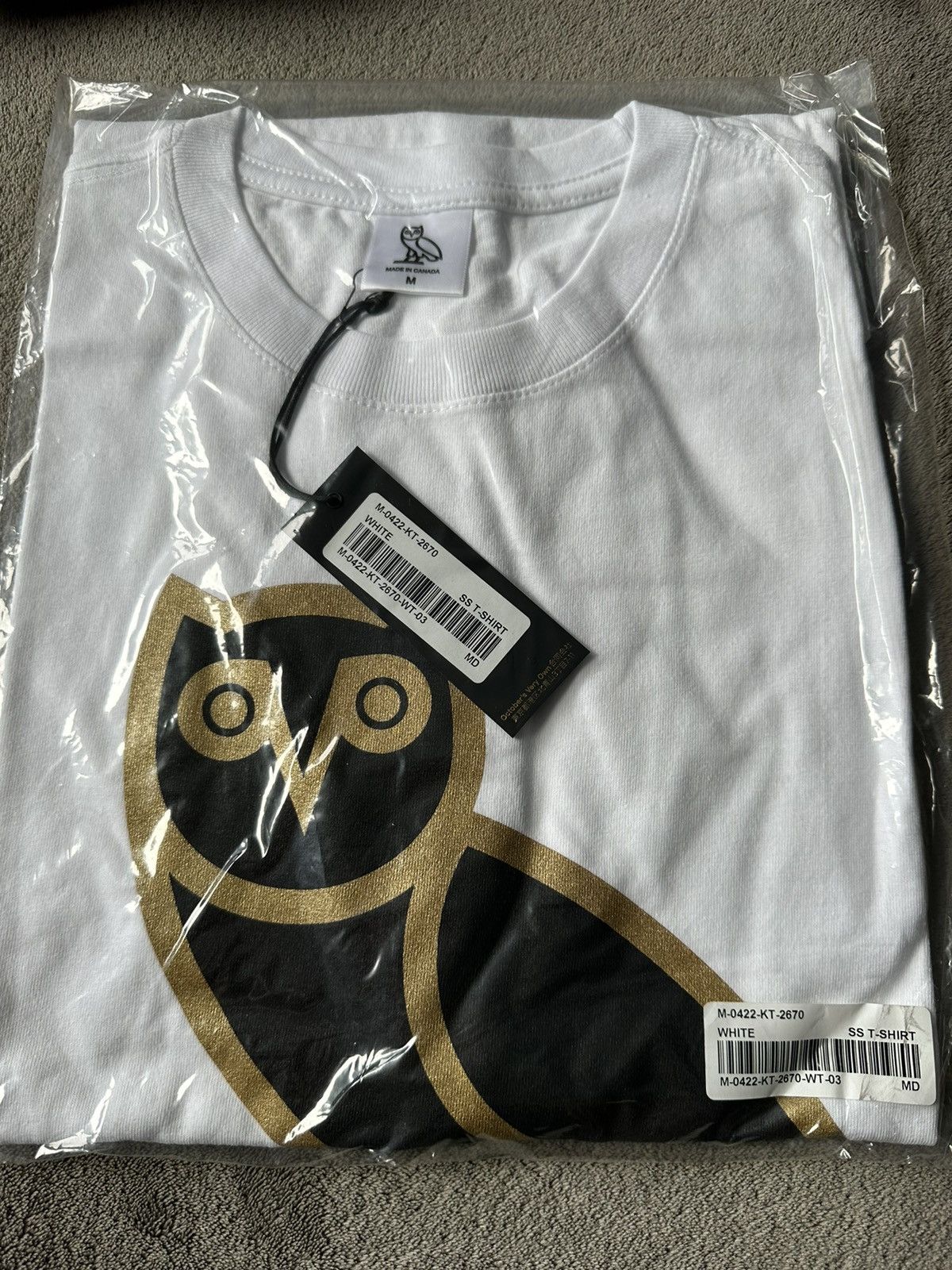Drake × October's Very Own *RARE* OVO T-SHIRT OG OWL TEE - WHITE (BRAND NEW WITH TAGS) Size US M / EU 48-50 / 2 - 1 Thumbnail