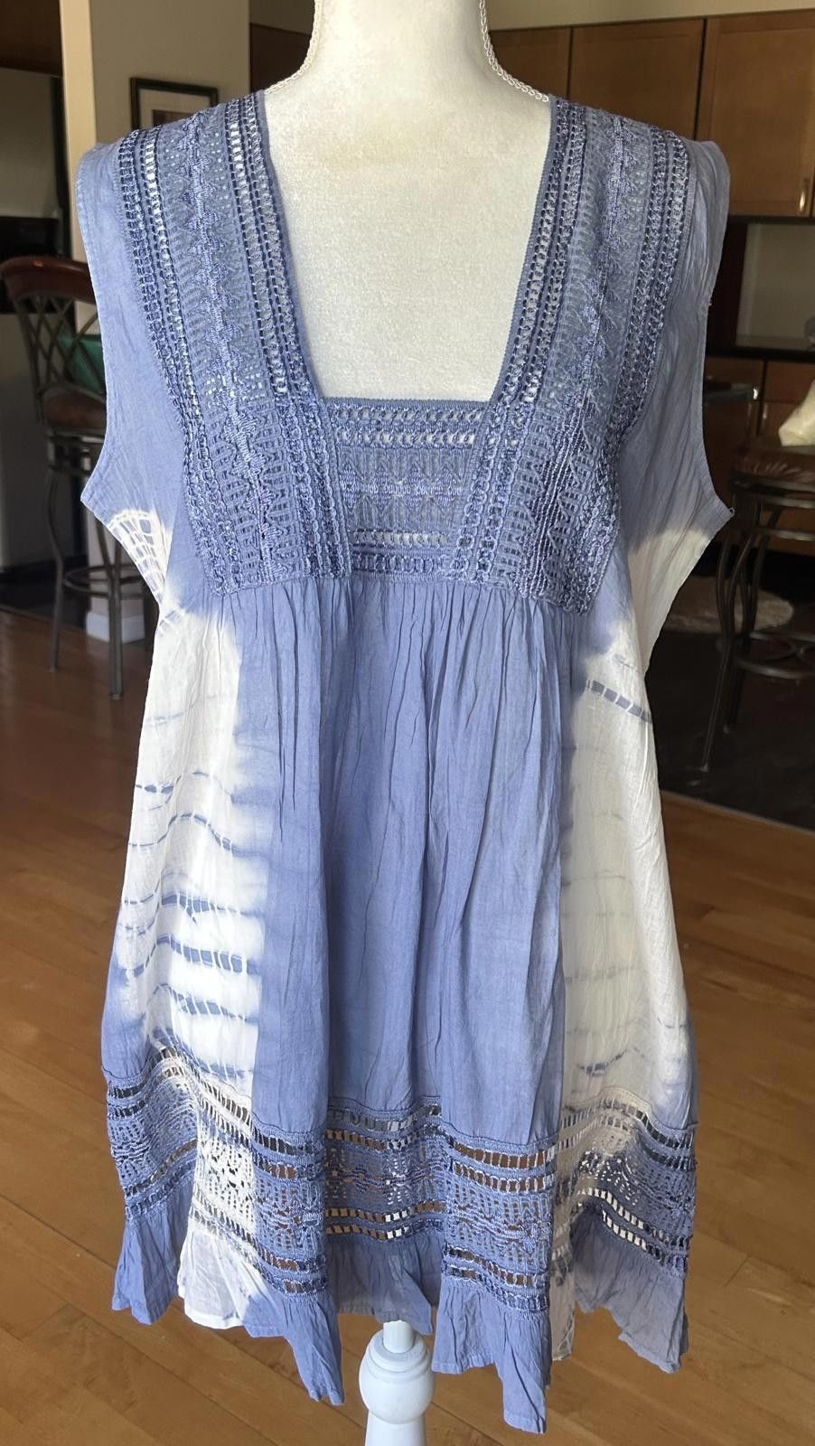 The Unbranded Brand Bohemian Babydoll Dress Stillwater Supply Co Tye Dye NEW Size M / US 6-8 / IT 42-44 - 1 Thumbnail