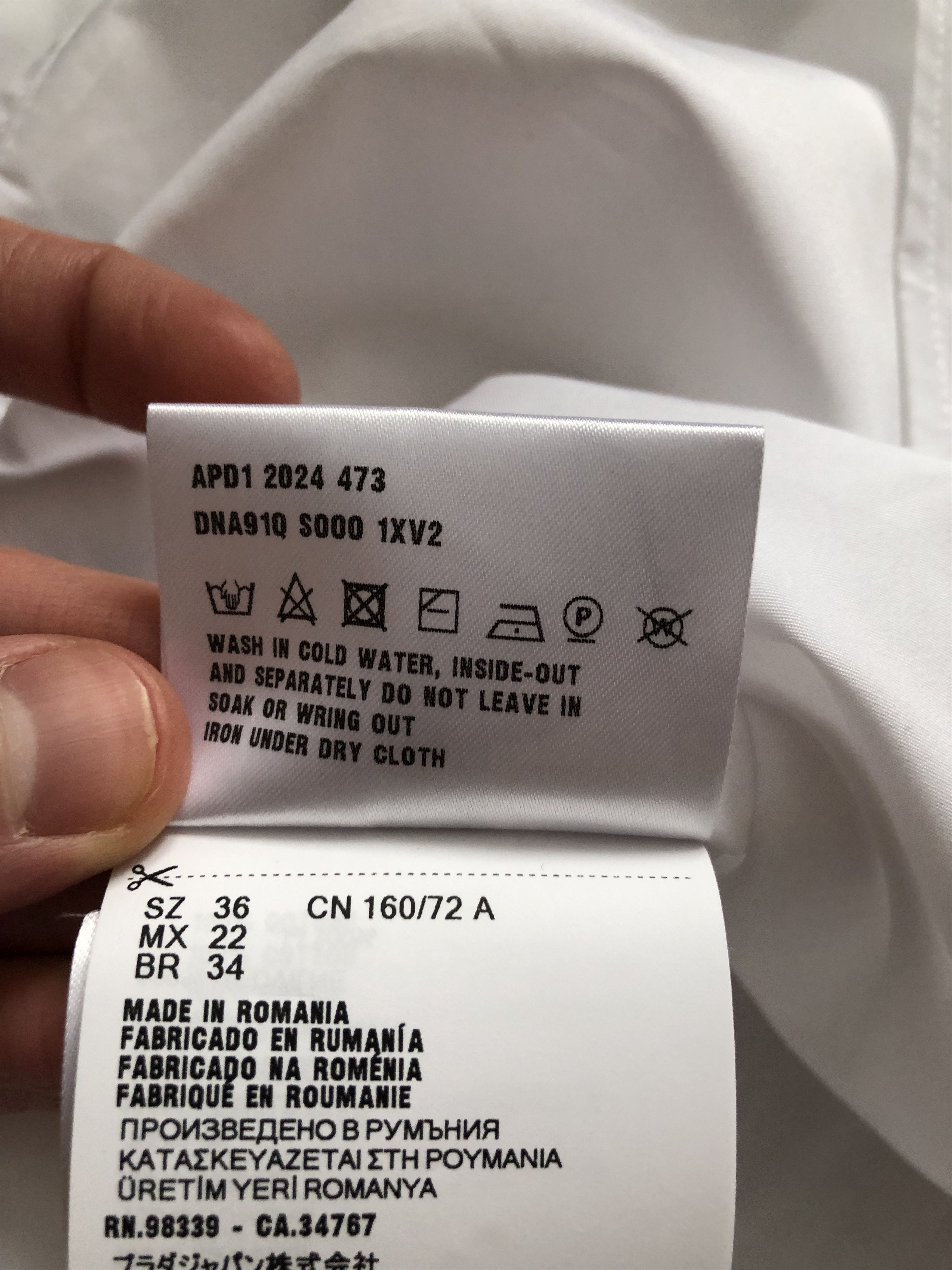 Prada Prada shirt with tie Size US XS / EU 42 / 0 - 9 Thumbnail