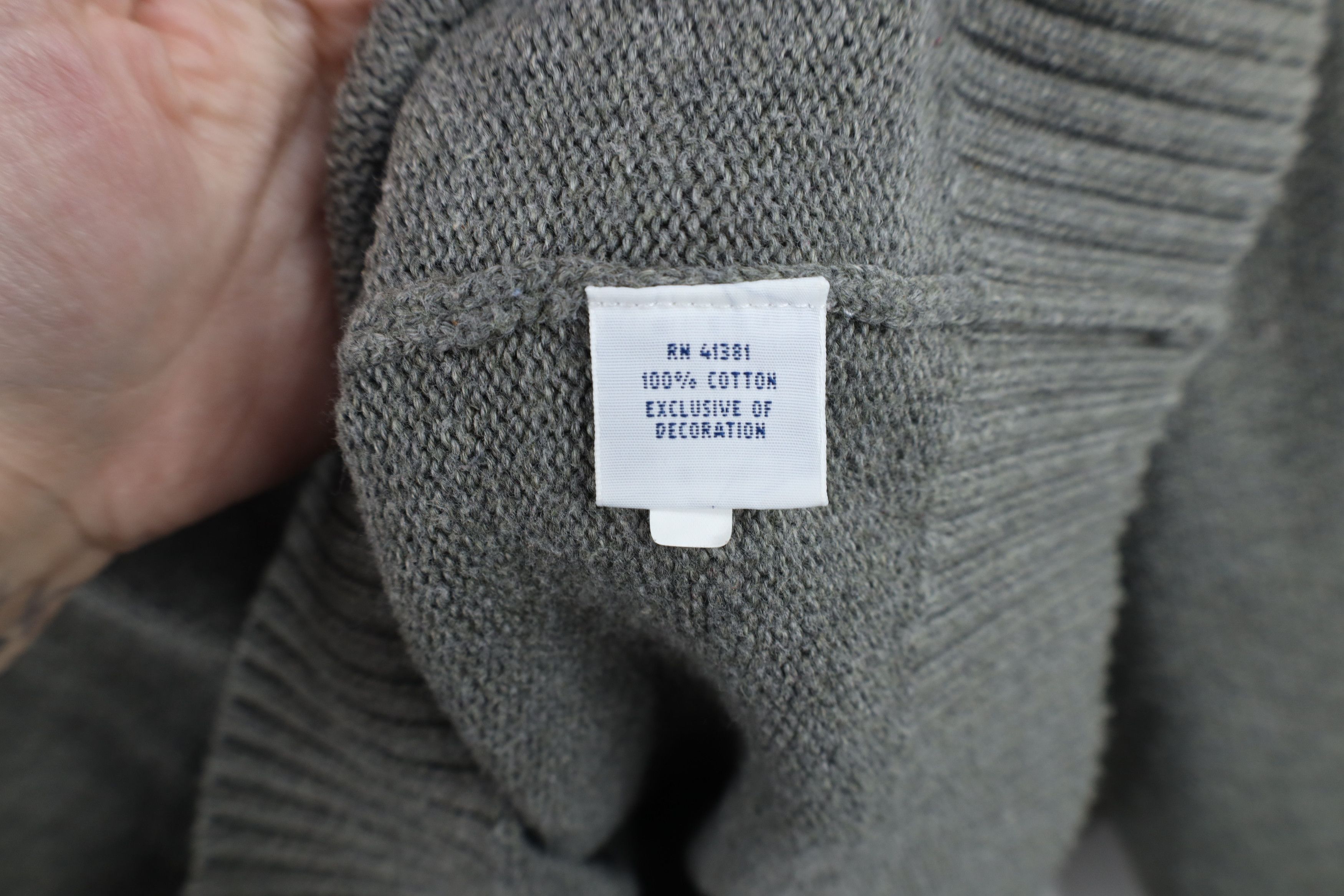 Ralph Lauren Vintage Ralph Lauren Ribbed Knit Half Zip Pullover Sweater Size US XL / EU 56 / 4 - 10 Thumbnail