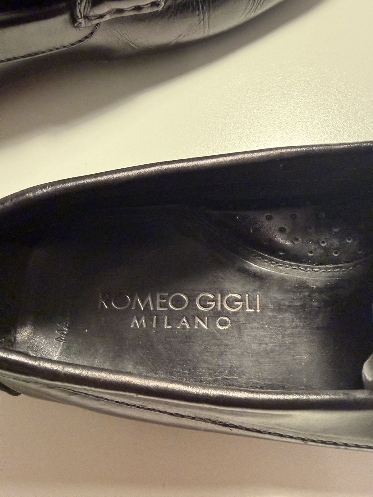 Romeo Gigli Romeo Gigi Black Leather Moccasins US11, EU44 Size US 11 / EU 44 - 5 Thumbnail