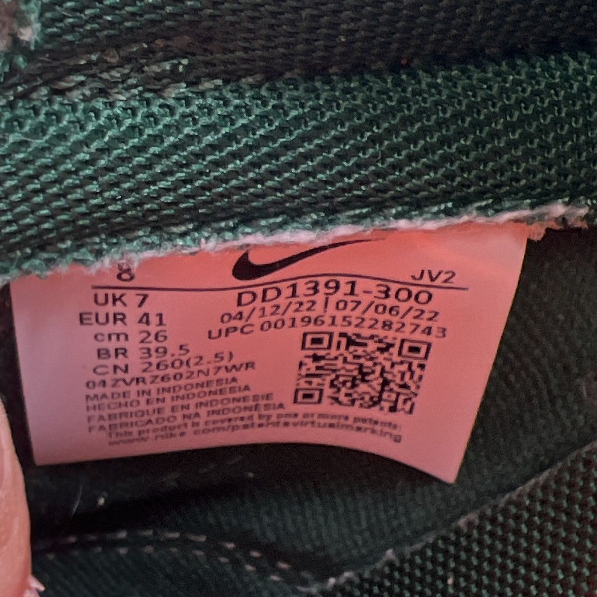 Nike Nike dunk low Miami hurricanes Size US 8 / EU 41 - 8 Thumbnail