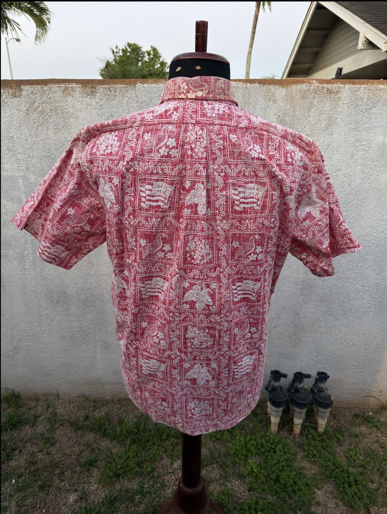 Reyn Spooner Reyn Spooner Classic Red Hawaiian Print Pullover Men's M Size US M / EU 48-50 / 2 - 2 Thumbnail