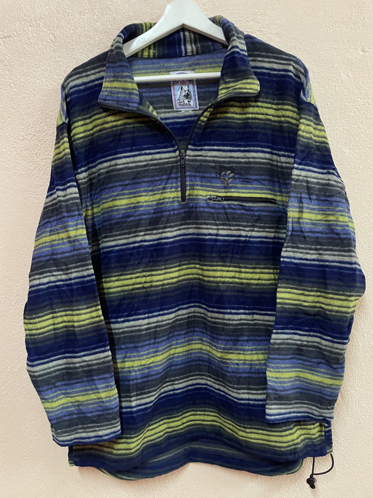 Jack Wolfskin Jack Wolfskins Pullover Sweater Polartec outdoor gear Stripe Size US L / EU 52-54 / 3 - 5 Thumbnail