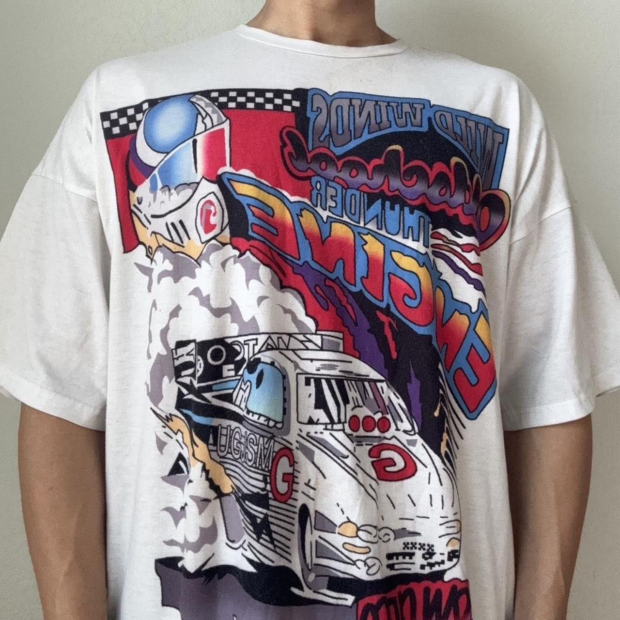 NASCAR Speed Star Champions Racing Graphics White Tee Shirt Size US XXL / EU 58 / 5 - 1 Thumbnail