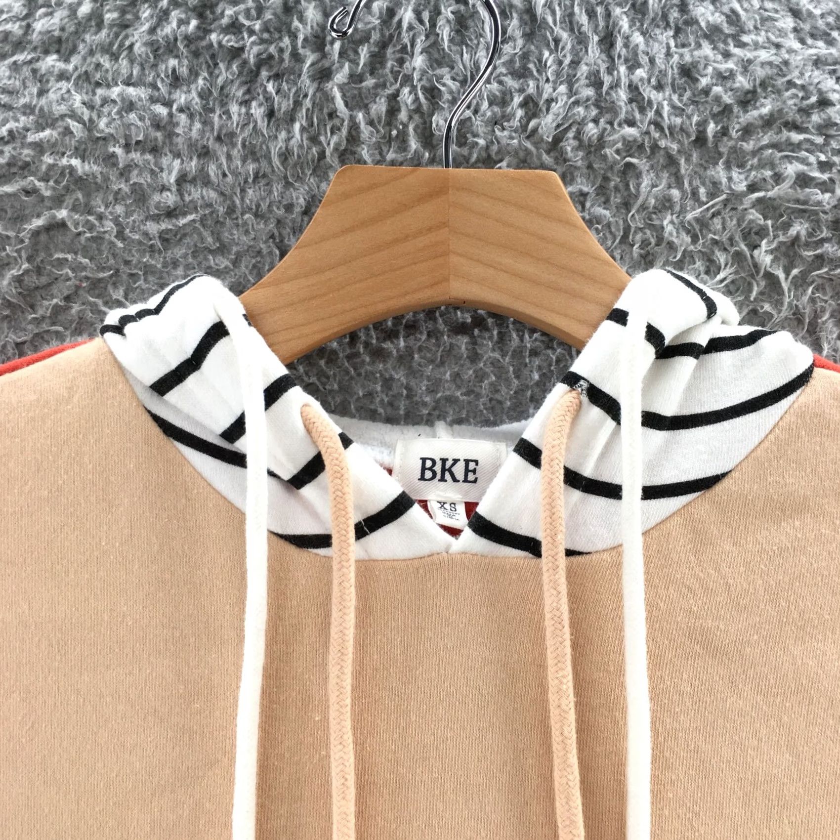 BKE BKE Hoodie Womens XS Red Orange Cotton Hooded Long Sleeve Pullover Shirt Mens Womens Girl Boy Size XS / US 0-2 / IT 36-38 - 4 Thumbnail