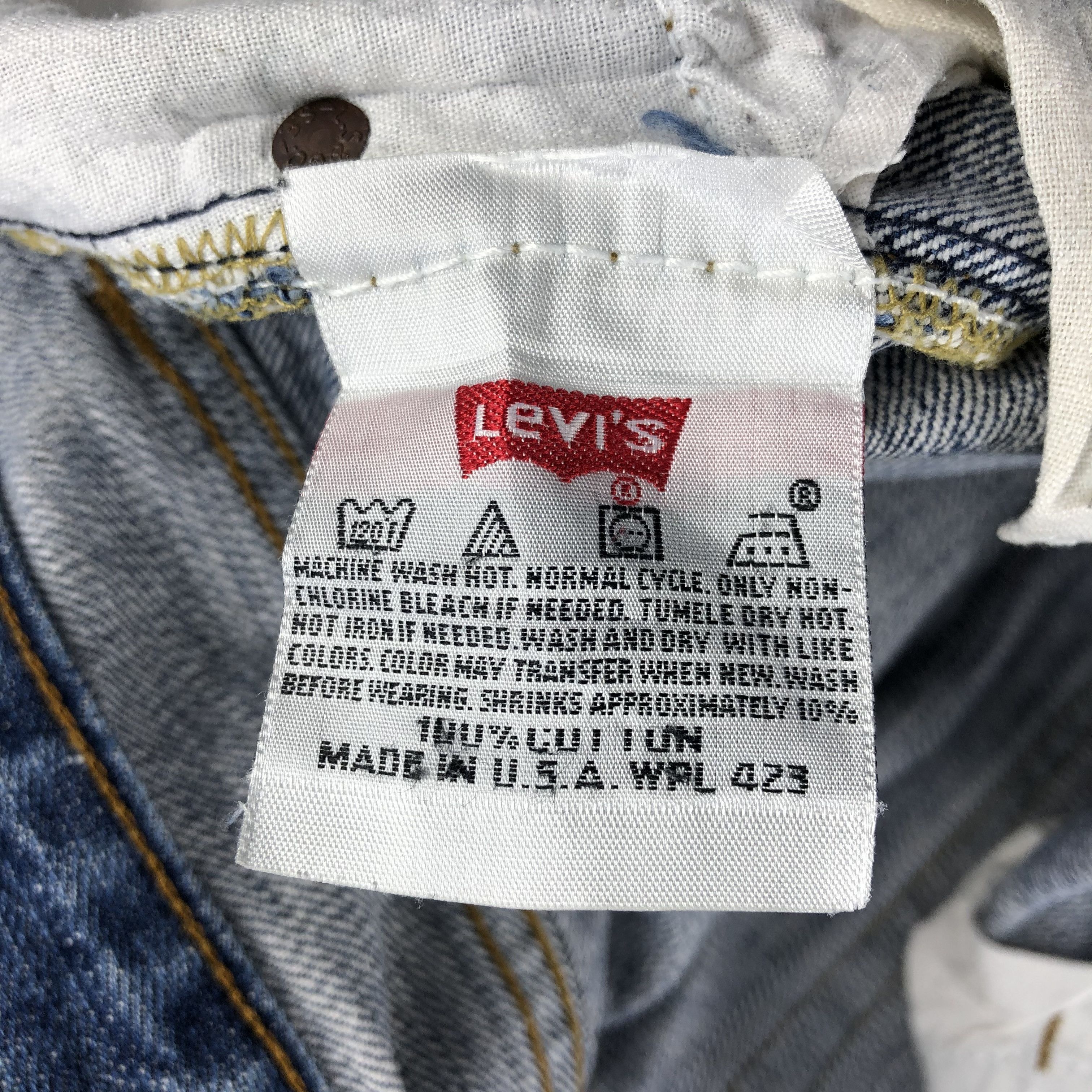 Levi's × Vintage Vintage 90s Blue Wash Levis 501 Jeans-JM1384 Size US 38 / EU 54 - 13 Thumbnail