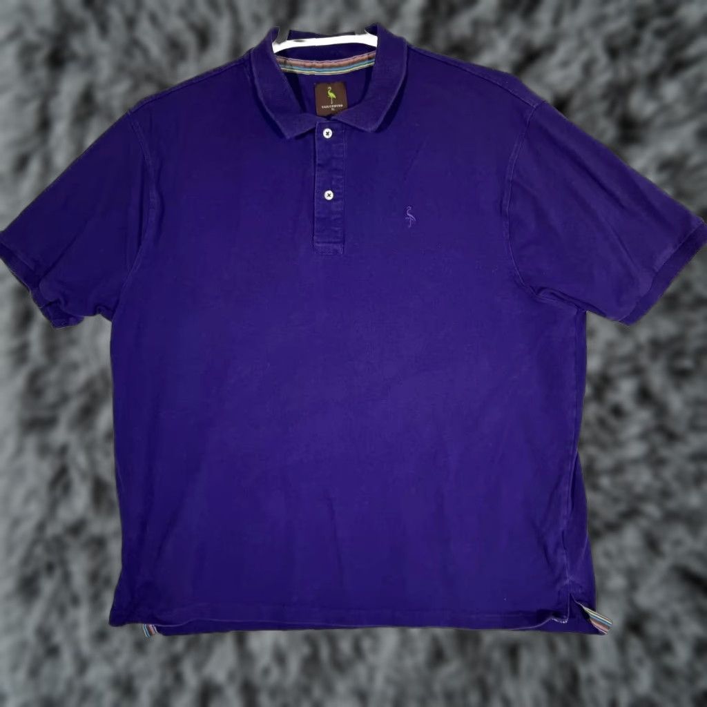 Tailorbyrd TailorByrd Polo Shirt XL Purple Cotton-Stretch Short Sleeve Collared Men’s Regular/Classic Golf Shirt Size US XL / EU 56 / 4 - 1 Thumbnail