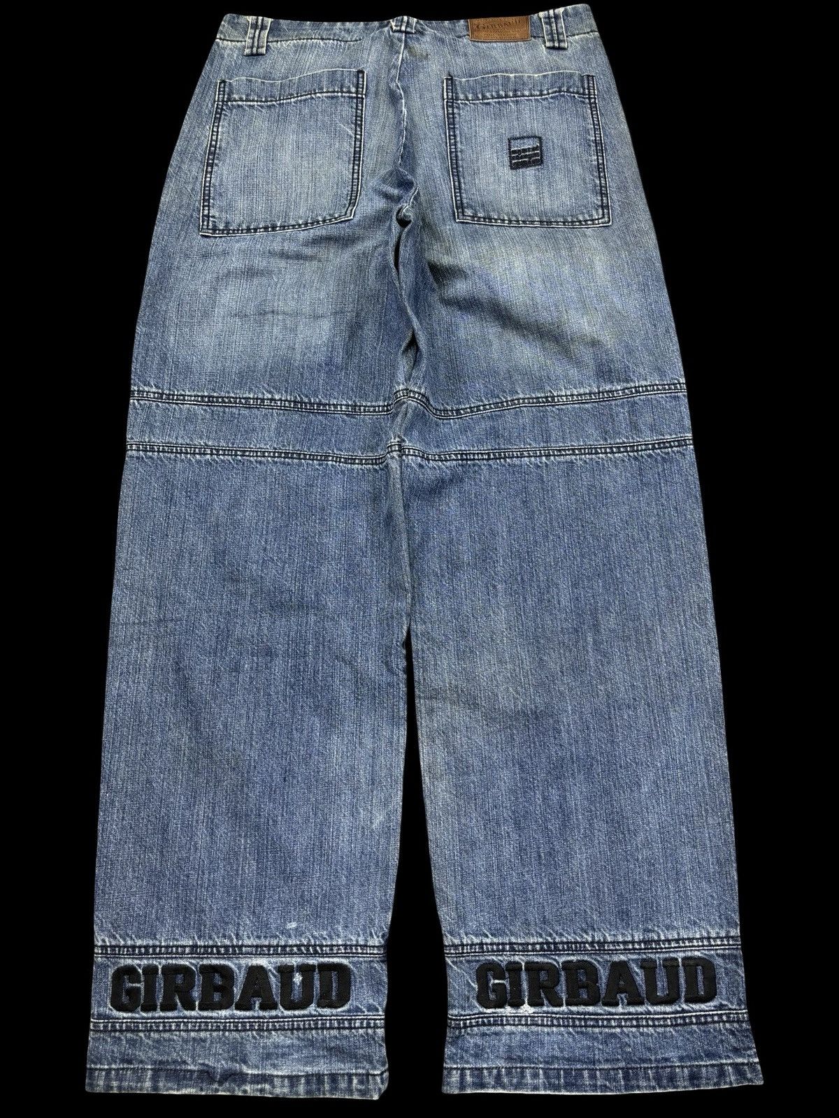 Marithe + Francois Girbaud 💥Super Baggy💥MFG Multipocket Double Knee Style Denim F888 Size US 36 / EU 52 - 2 Thumbnail