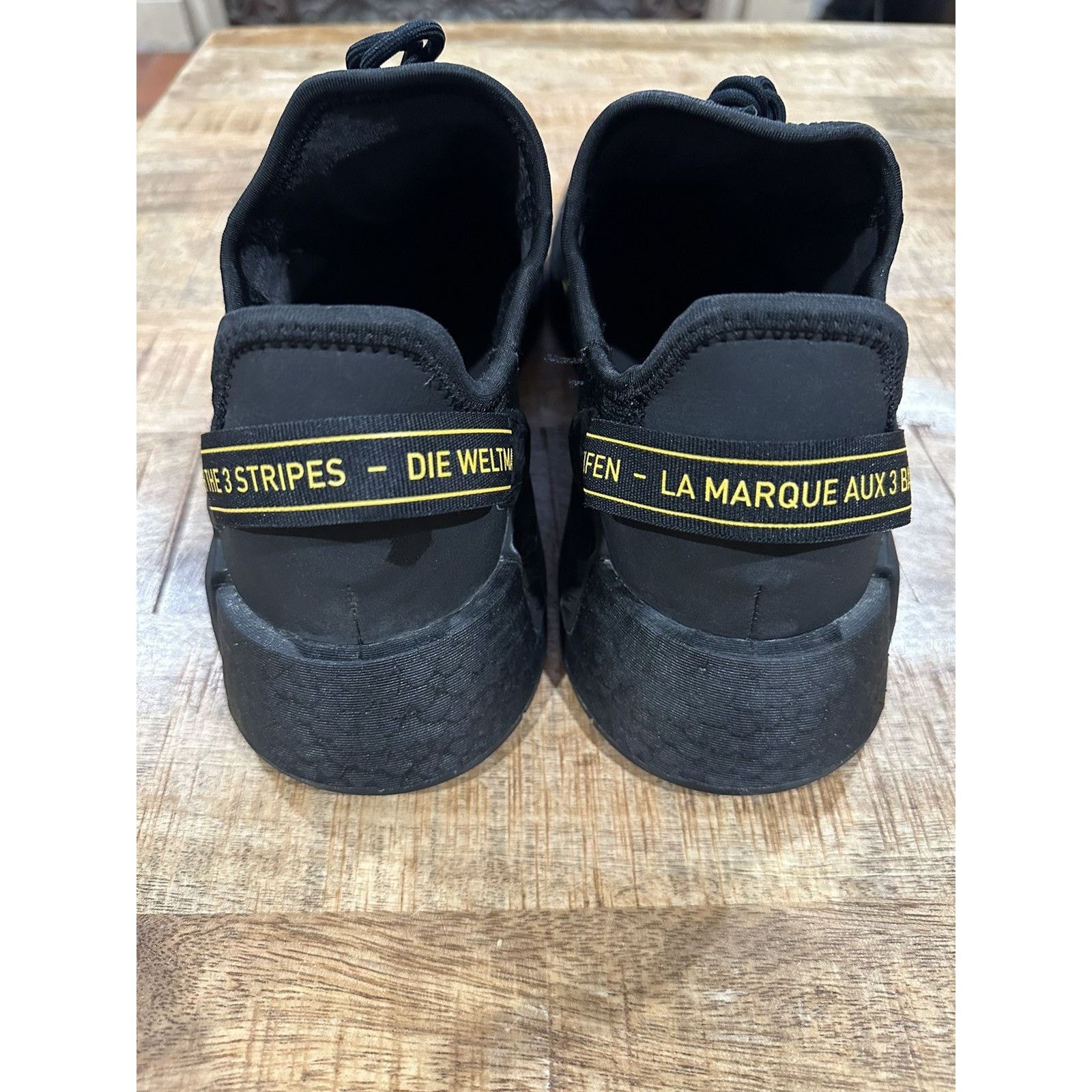Adidas Adidas NMD R1 V2 Core Black Solar Gold Sz. 10.5 Size US 10.5 / EU 43-44 - 5 Thumbnail