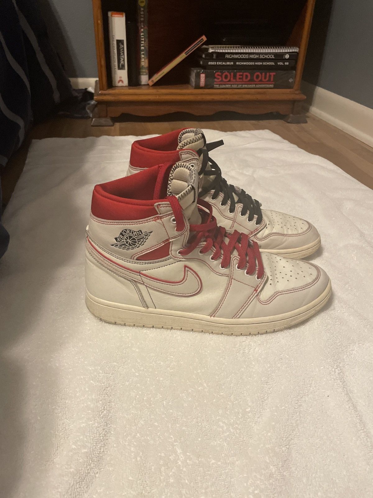 Nike Air Jordan 1 High Sail/University Red “phantom” Grailed