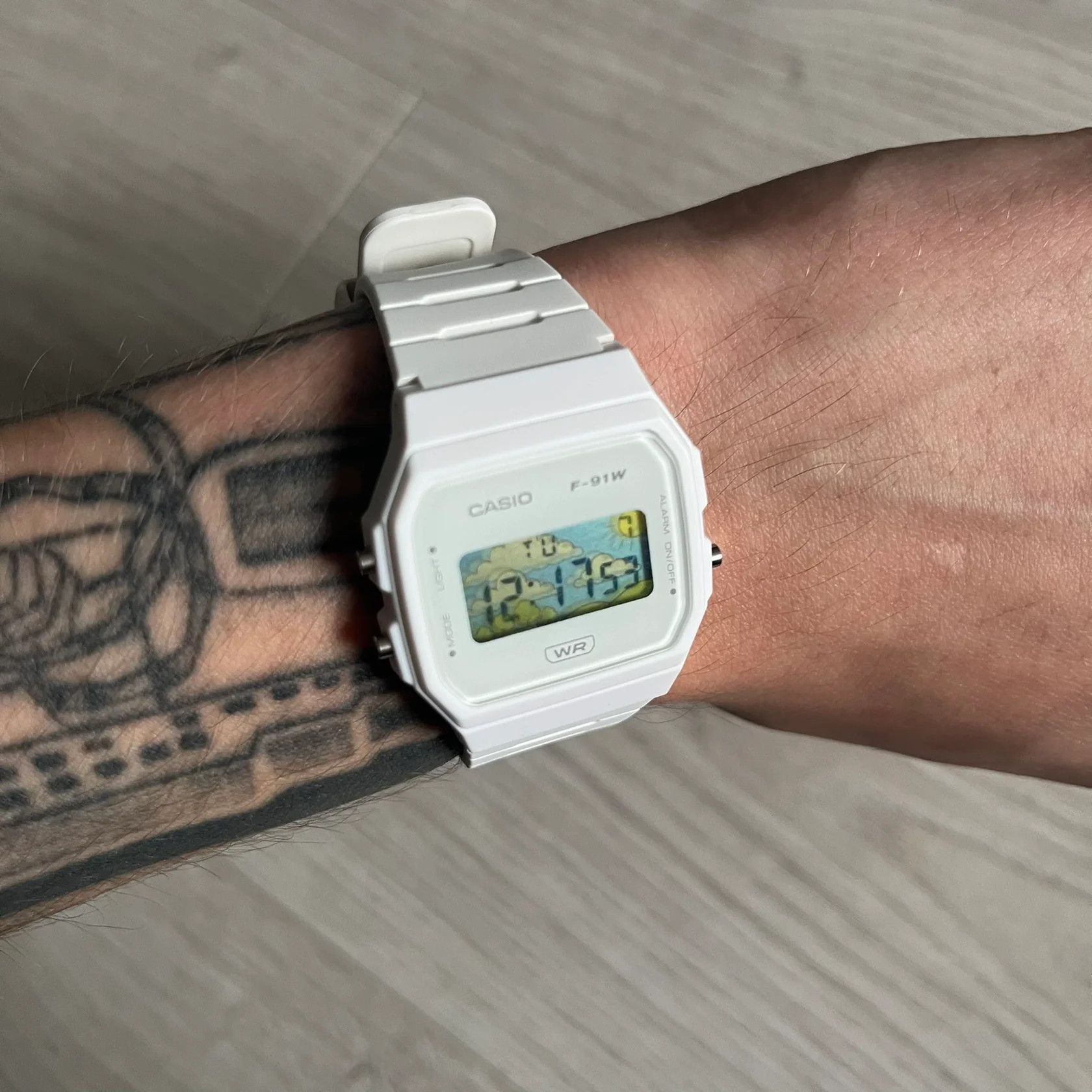 Casio Casio F-91W "Sunny Day" White Digital Watch Size ONE SIZE - 3 Thumbnail