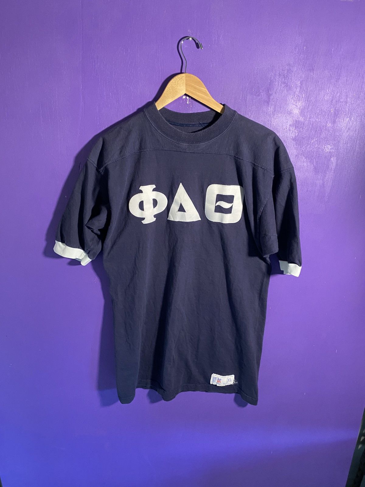 Other Vintage 80s/90s Russell fraternity jersey shirt Size US L / EU 52-54 / 3 - 1 Thumbnail