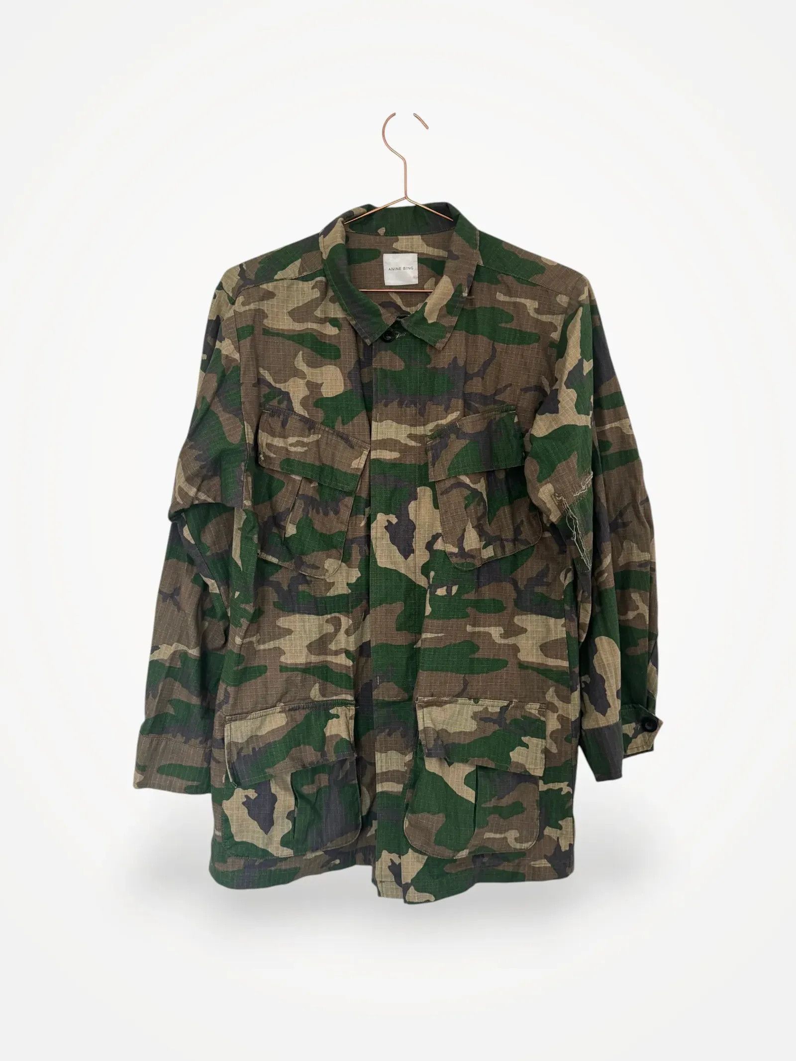 Anine Bing Anine Bing Anine Bing leandra camo jacket Jacket Size S / US 4 / IT 40 - 1 Thumbnail