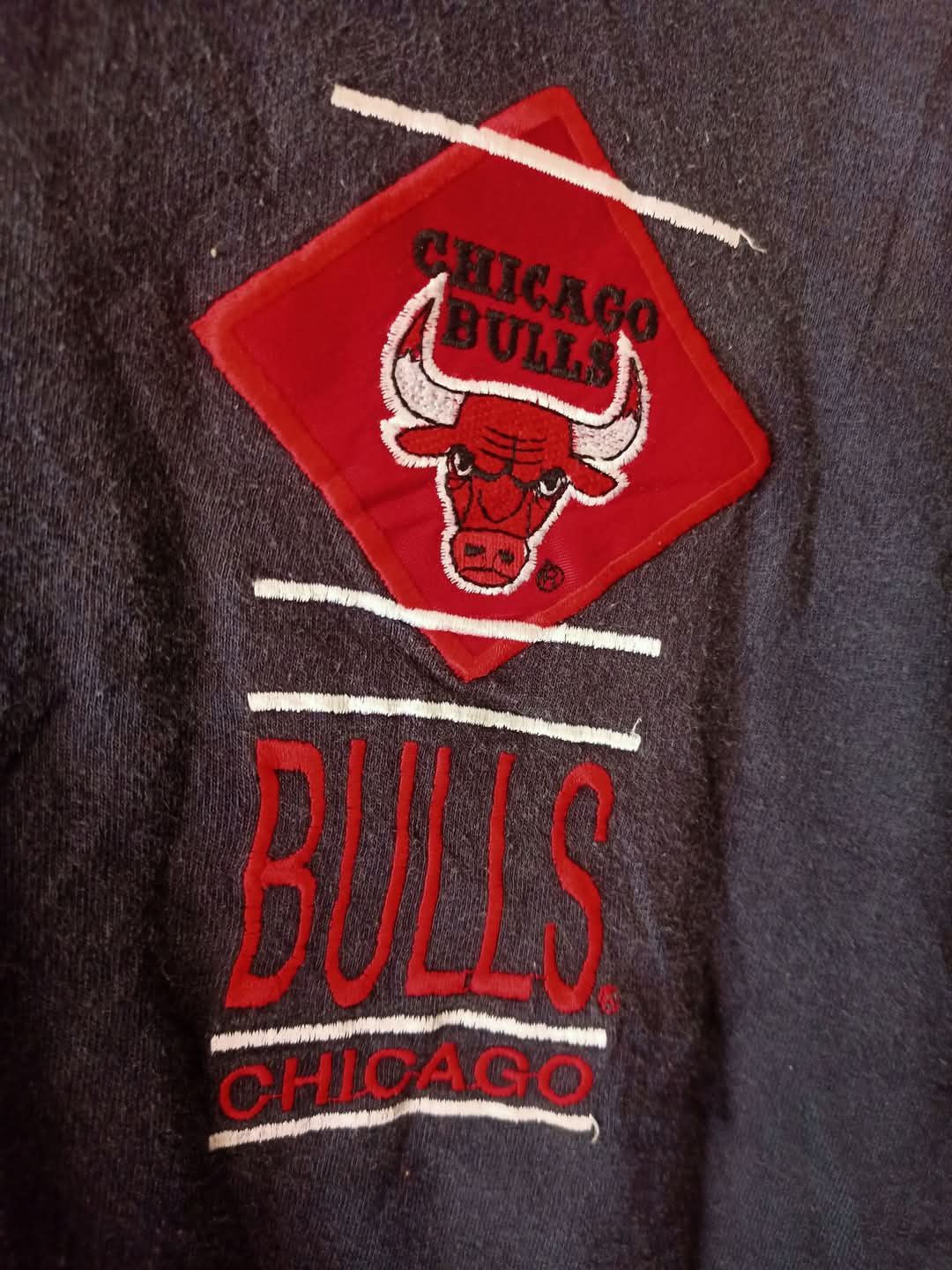 NBA Vintage 90s Logo Athletic Chicago Bulls Crewneck Embroidery Size US M / EU 48-50 / 2 - 4 Thumbnail