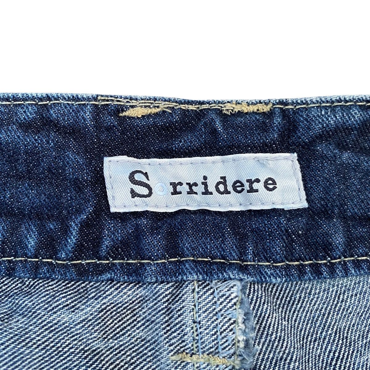 Hysteric Glamour × Japanese Brand SORRIDERE FLASH DESIGN DOUBLE WAIST DENIM JEANS Size US 34 / EU 50 - 17 Thumbnail