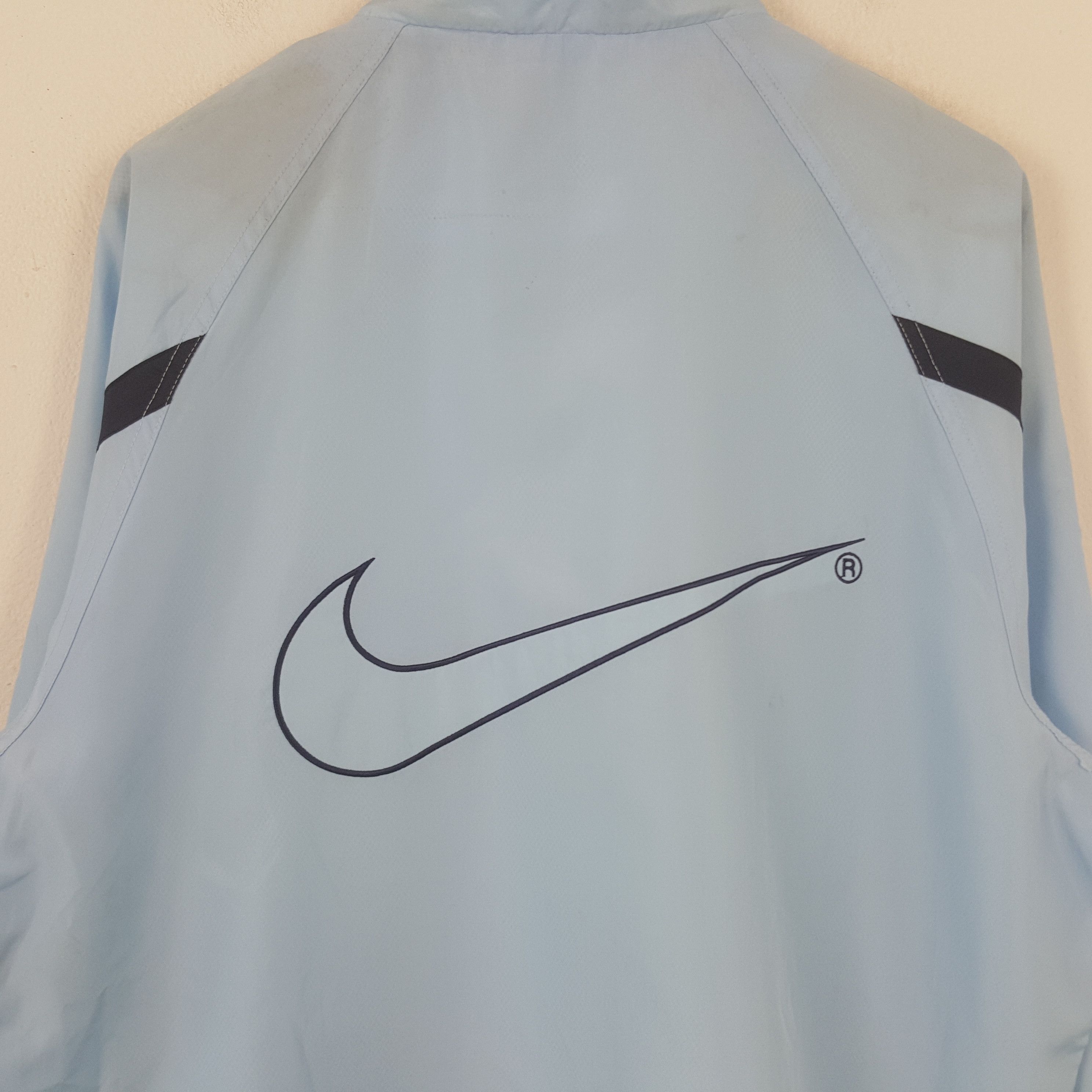 Nike Vintage Nike Big Soowsh Windbreaker Jacket RR3 Size US XL / EU 56 / 4 - 2 Thumbnail