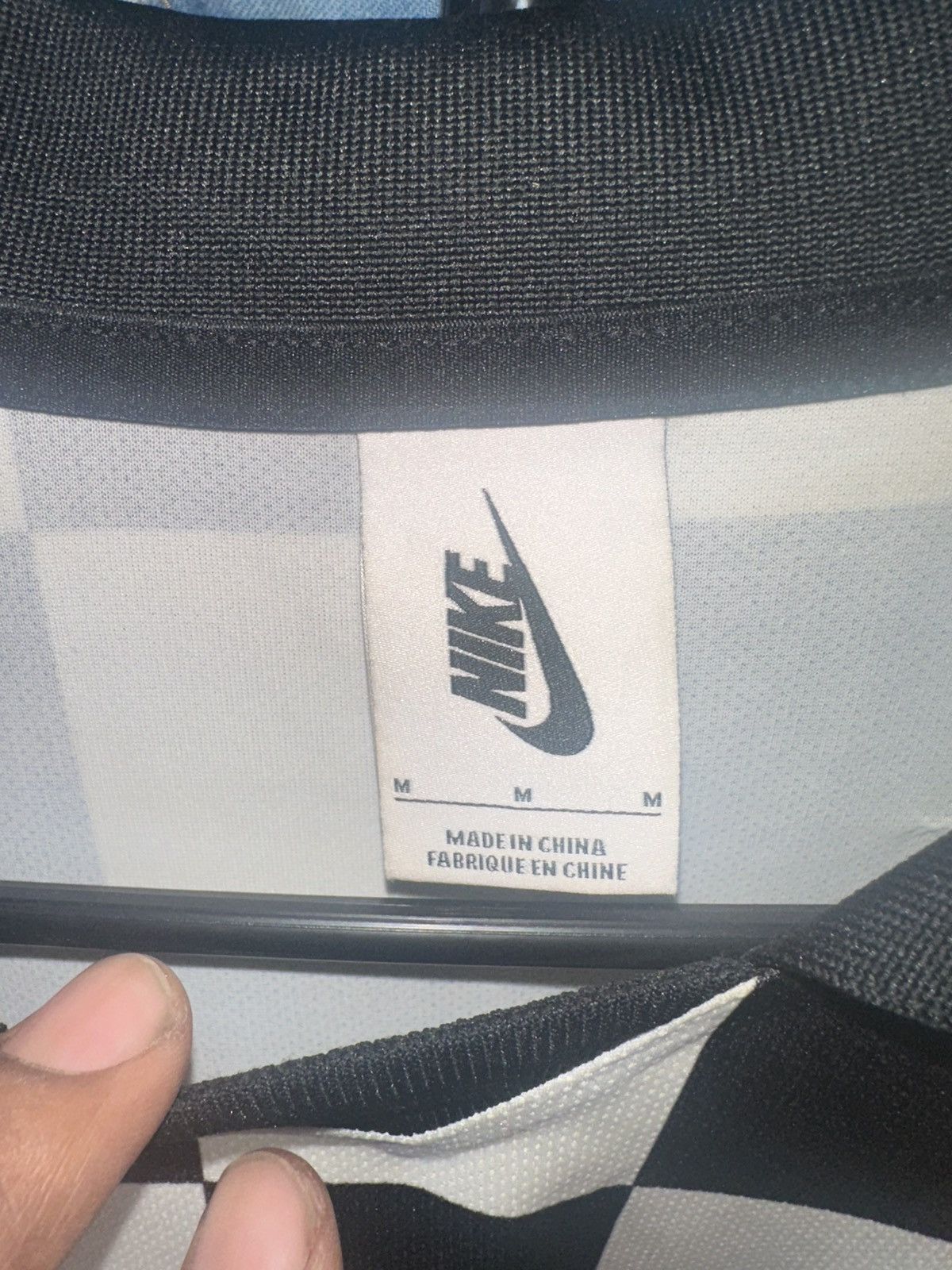 Nike × Off-White Nike x Off-White “Checkerboard” Jersey – Black/White Size US L / EU 52-54 / 3 - 3 Thumbnail