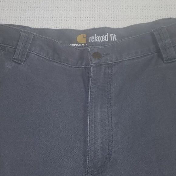 Carhartt Carhartt Relaxed Fit Carpenter High Rise Flat Front Gray Sz Size US 38 / EU 54 - 2 Thumbnail