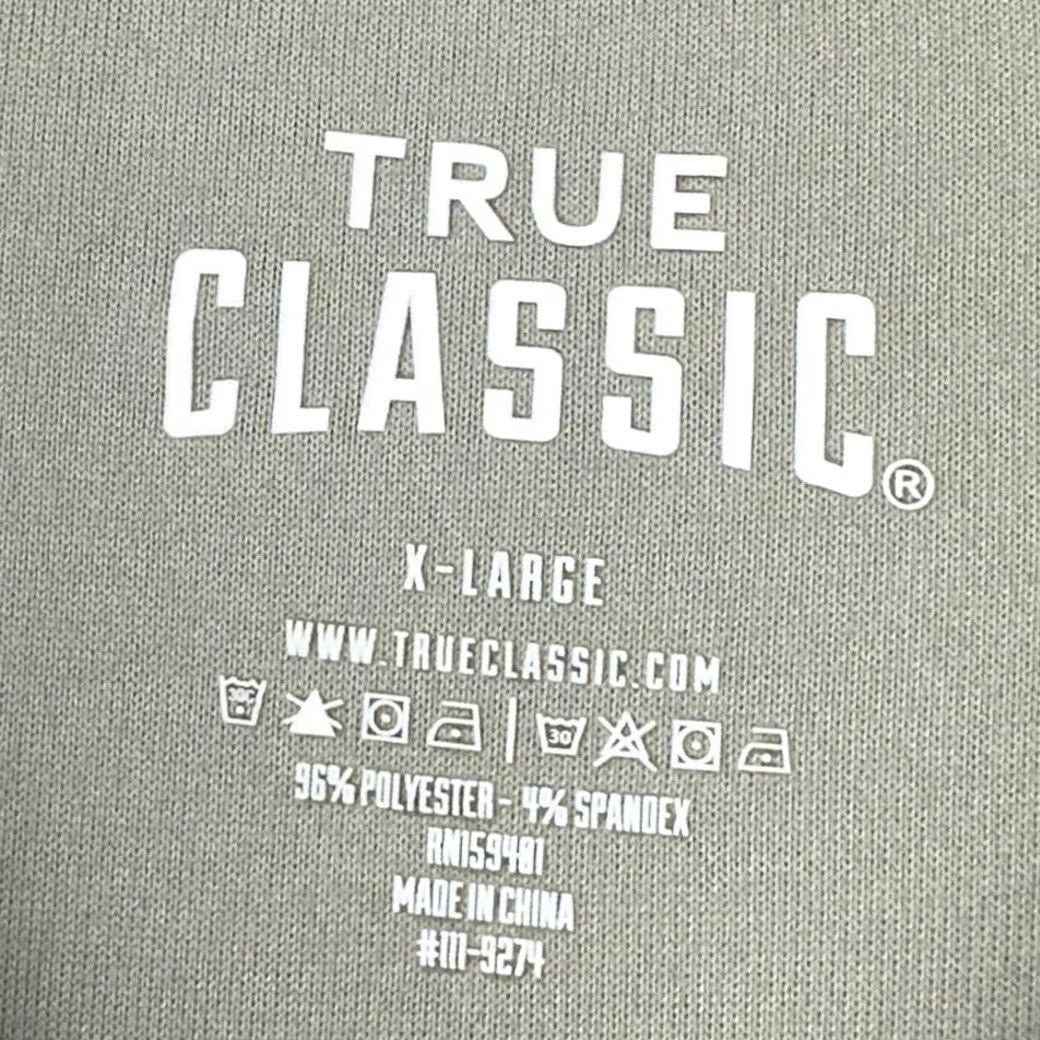 Vintage True Classic T-Shirt Adult XL Short Sleeve Tee Men NEW Light Grey Stretch Casual Shirt Size US XL / EU 56 / 4 - 4 Thumbnail