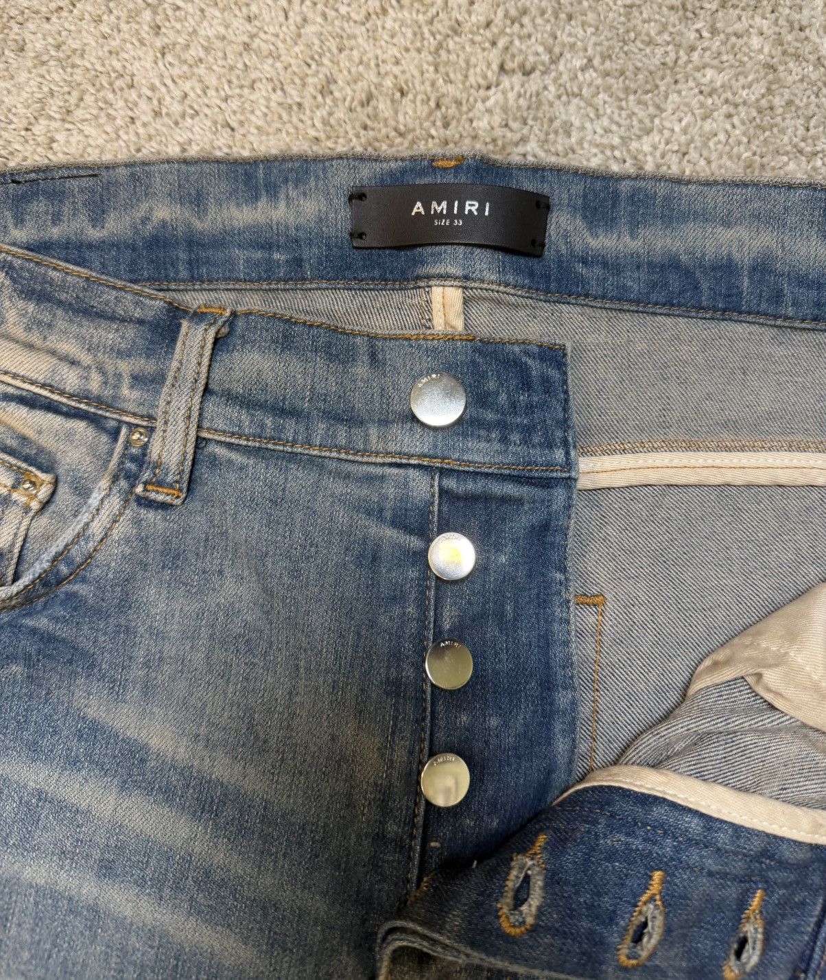 Amiri Amiri Cherub Angel Denim Jeans Size US 33 - 4 Thumbnail