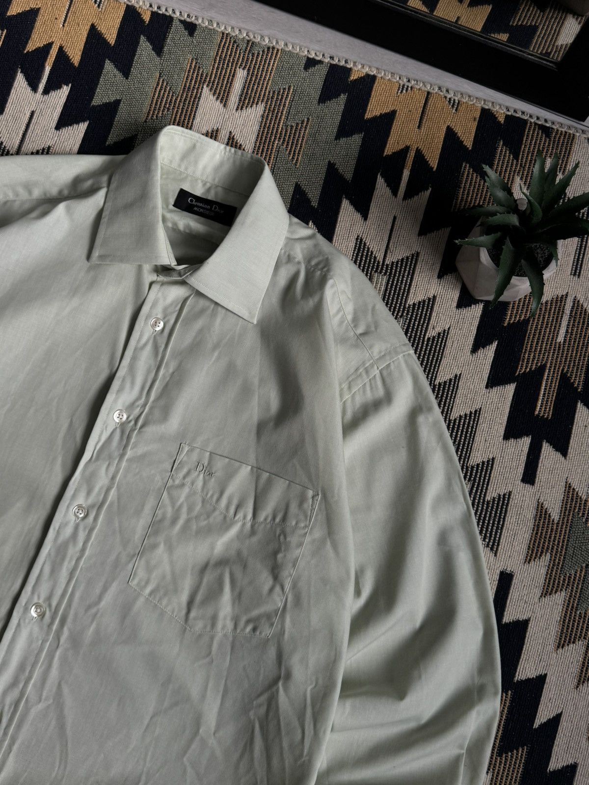 Christian Dior Monsieur Vintage Christian Dior Monsieur Button Up Shirt Size US L / EU 52-54 / 3 - 5 Thumbnail