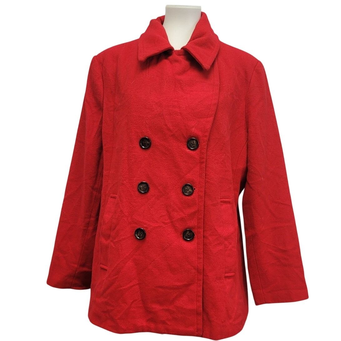 Old Navy Old Navy Womens XL Warm Wool Blend Winter Pea Coat Size XL / US 12-14 / IT 48-50 - 1 Thumbnail