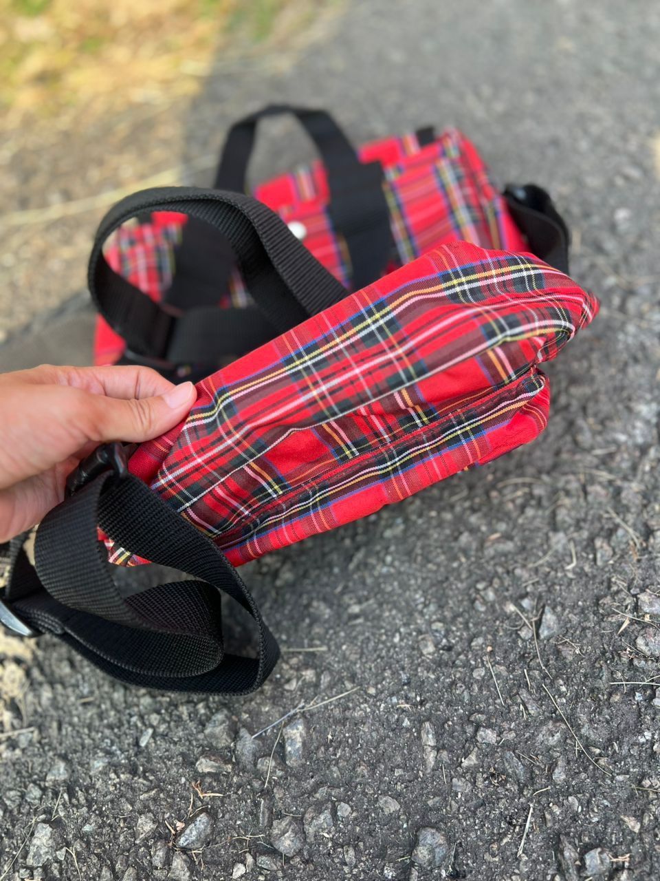 Japanese Brand Super Lover 2Way Checker Bag💼 Size ONE SIZE - 6 Thumbnail