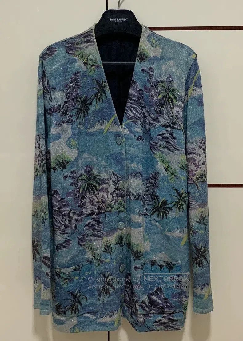Saint Laurent 16SS Wave Print Cardigan