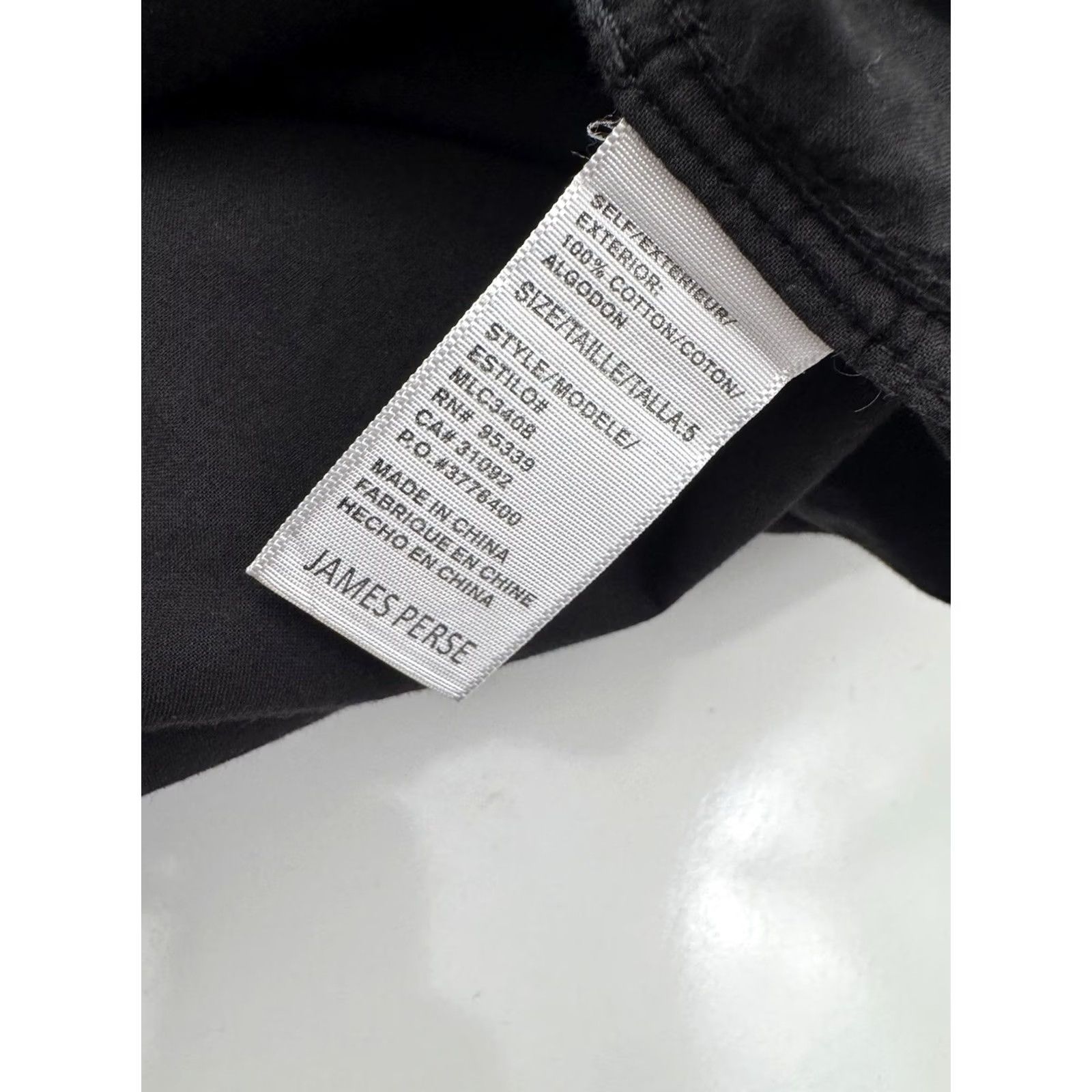 James Perse JAMES PERSE Lightweight Shirt XL Mens Long Sleeve Black Button-Up 5/XL EXCELLENT Size US XL / EU 56 / 4 - 5 Thumbnail