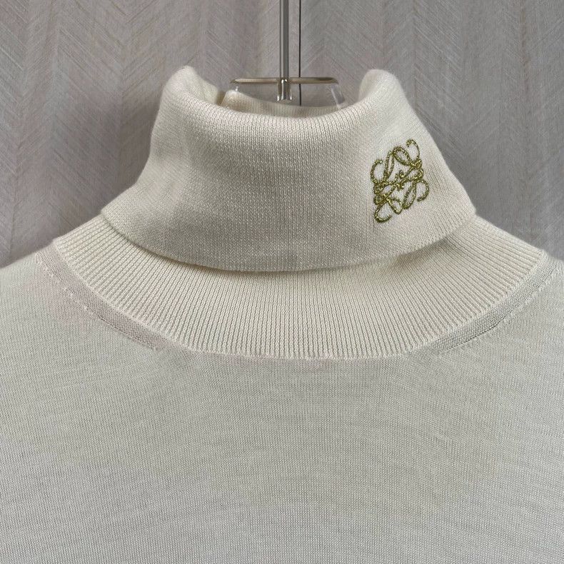 Other Loewe High Neck Embroidered Cashmere Sweater Size US S / EU 44-46 / 1 - 2 Thumbnail