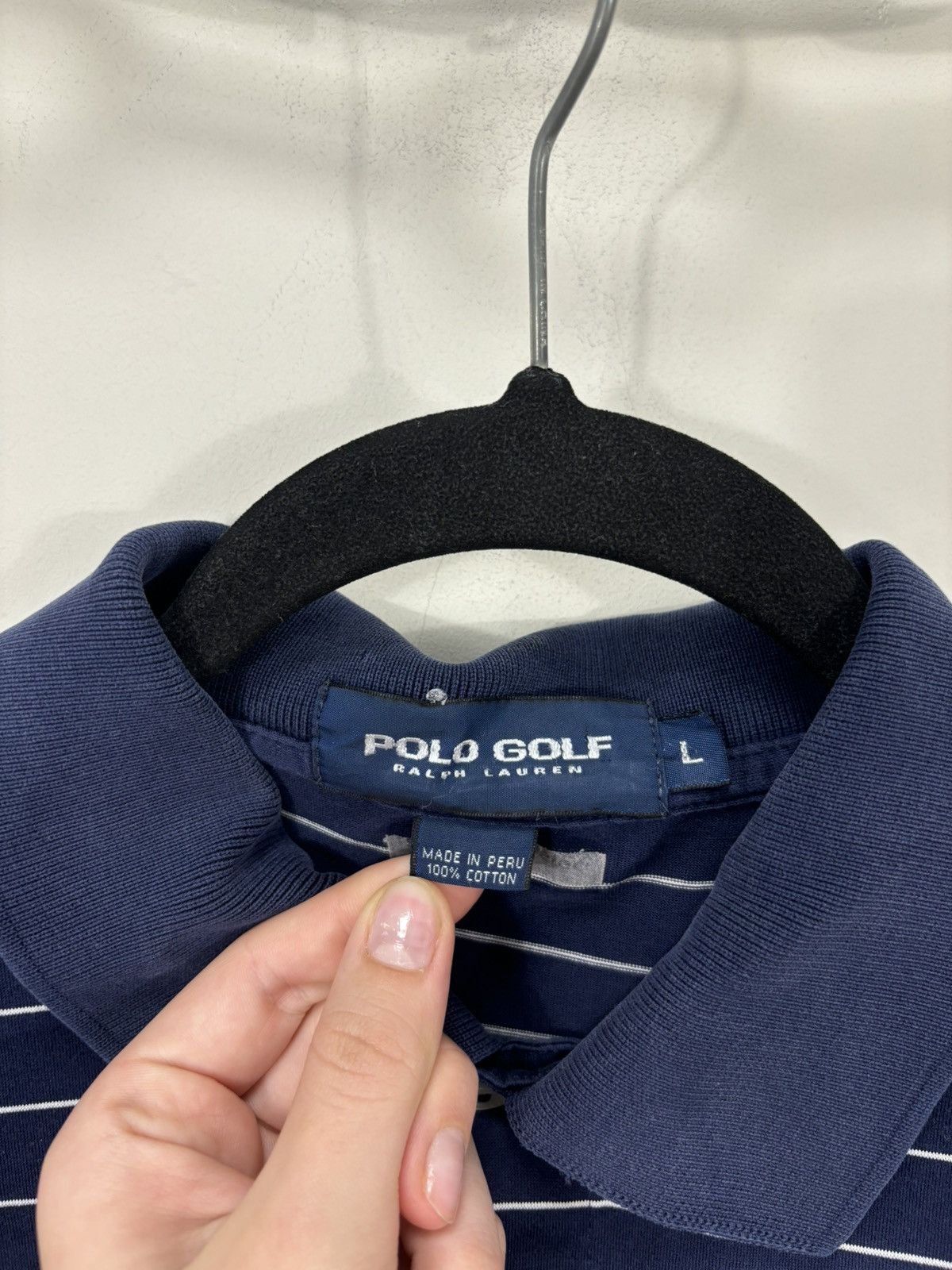 Polo Ralph Lauren Vintage Polo Golf Ralph Lauren Men’s Striped Navy Polo Shirt Size US L / EU 52-54 / 3 - 8 Thumbnail