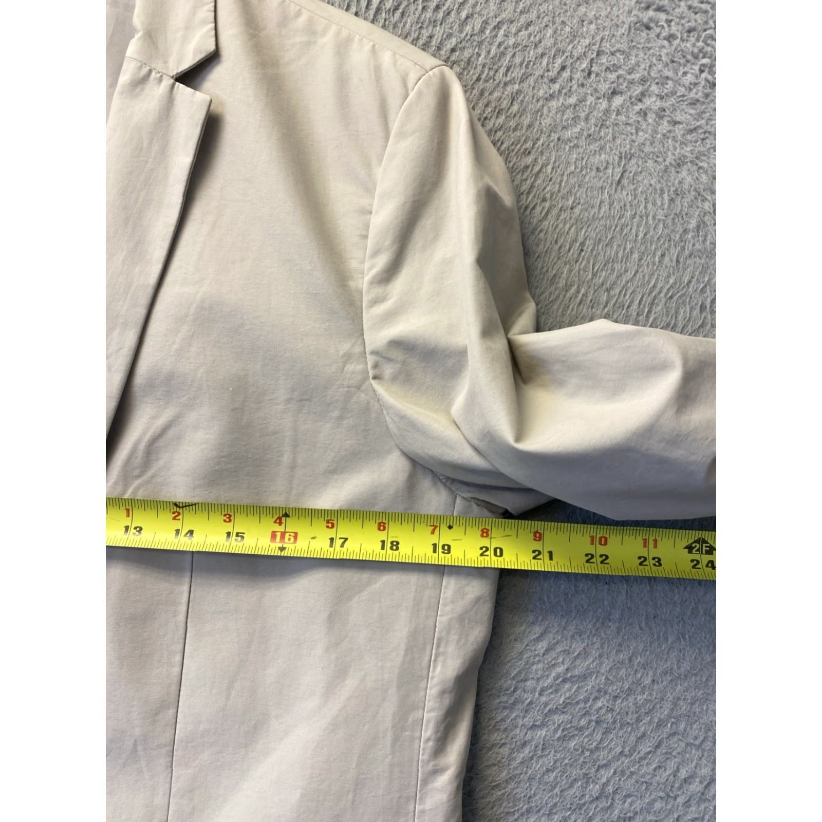 Gap Gap Men's Lightweight Chino Blazer Jacket Size M Tan Solid Business Suit Two-Button Regular Fit Size 40R - 6 Thumbnail