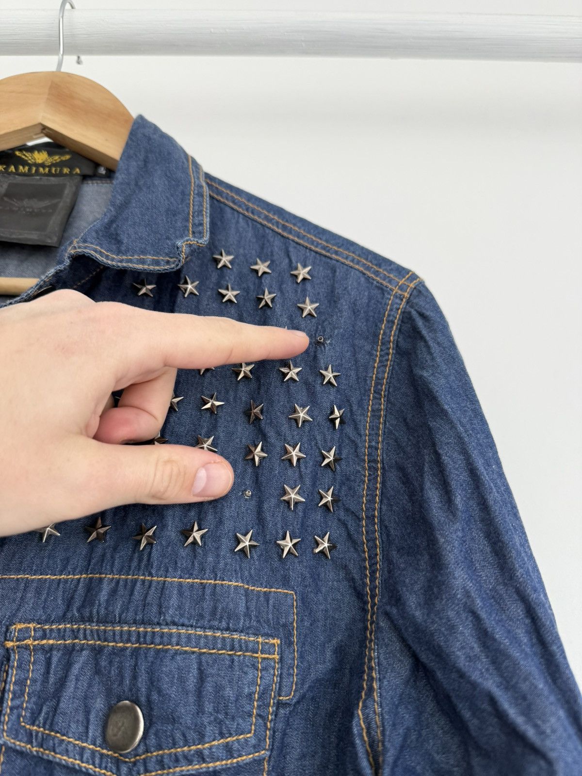 Japanese Brand × Vintage Vintage Kamimura Tokyo Avant Garde Denim Shirt Size US M / EU 48-50 / 2 - 6 Thumbnail