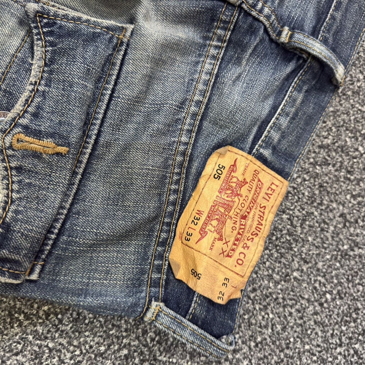 Engineered Garments × Levi's Vintage 2006 y2k Levis 505 Distressed Denim Jeans W32 Size US 32 / EU 48 - 9 Thumbnail