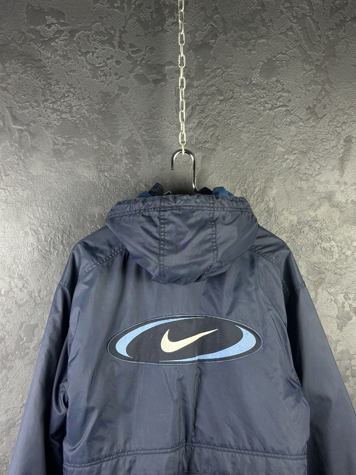 Nike × Vintage Nike Vintage Jacket Big Logo Blue Size Men's S Size US S / EU 44-46 / 1 - 2 Thumbnail