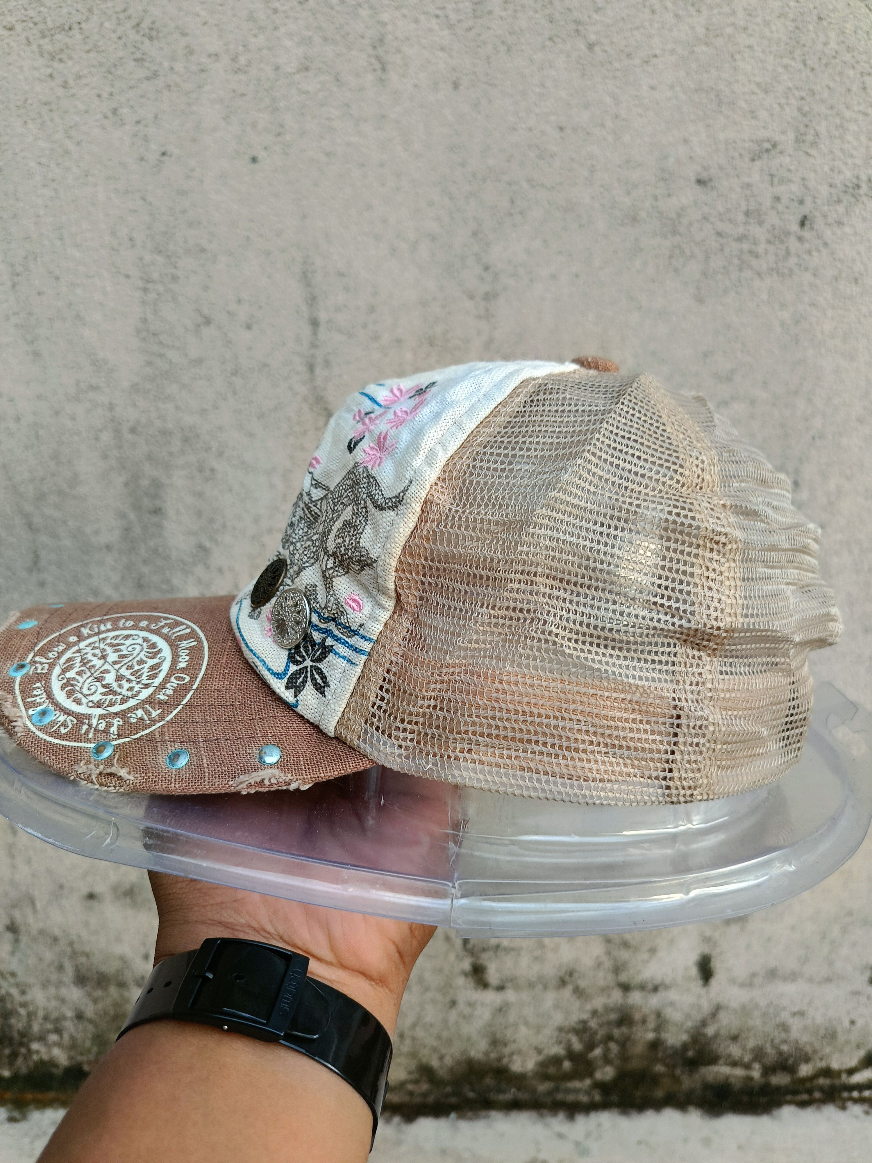 Japanese Brand VINTAGE SUKAJAN JAPANESE ART TRUCKER CAP RARE DESIGN Size ONE SIZE - 6 Thumbnail