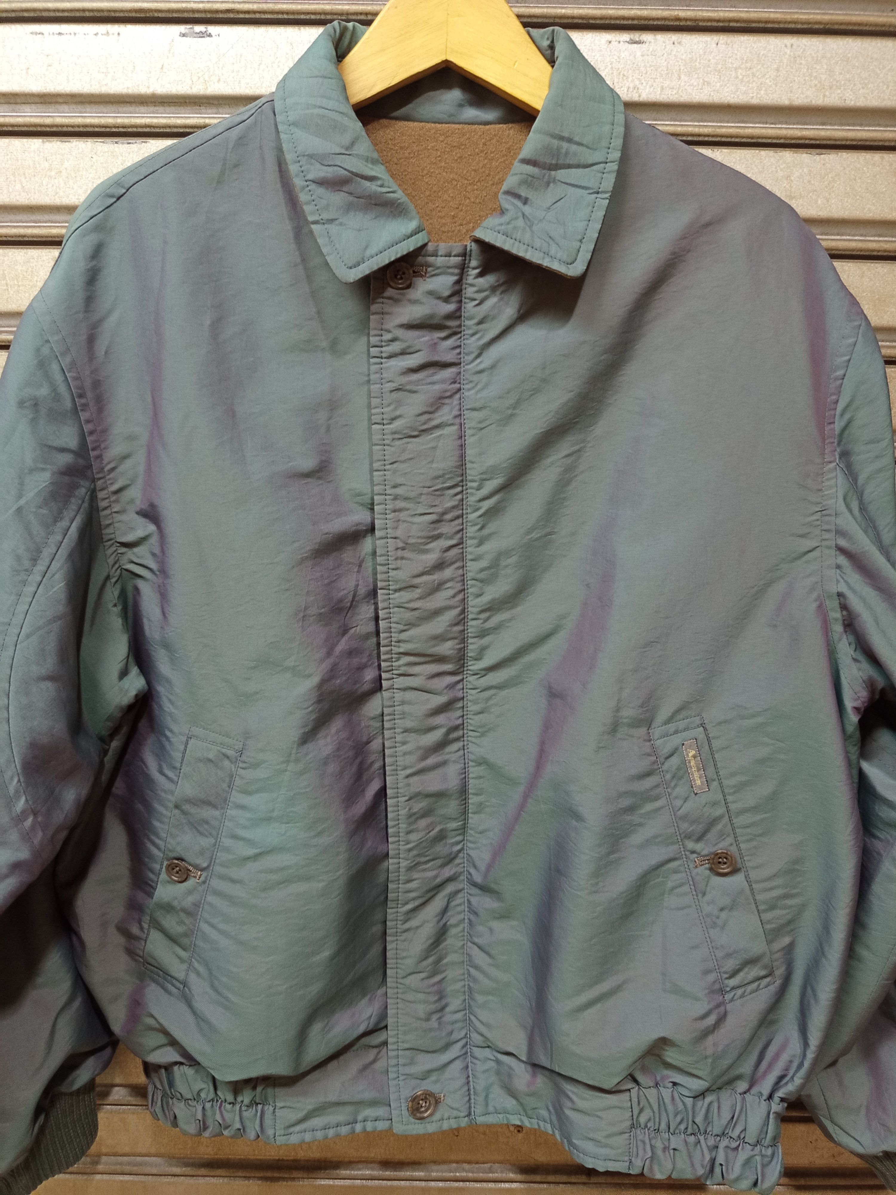 Aquascutum 1990s Aquascutum Reversible Bomber Jacket Size US L / EU 52-54 / 3 - 5 Thumbnail